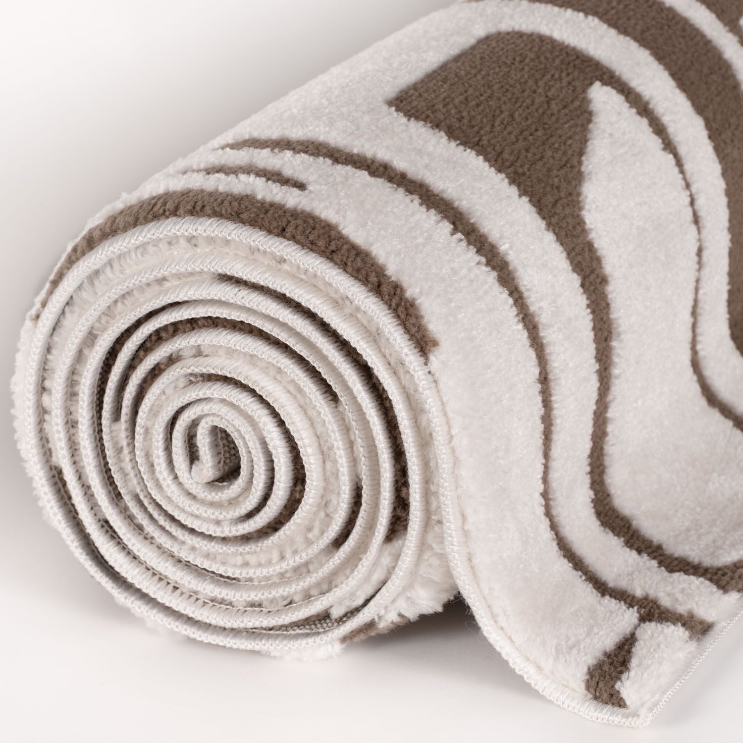 Loft Abstract Brown Rug - PN Home