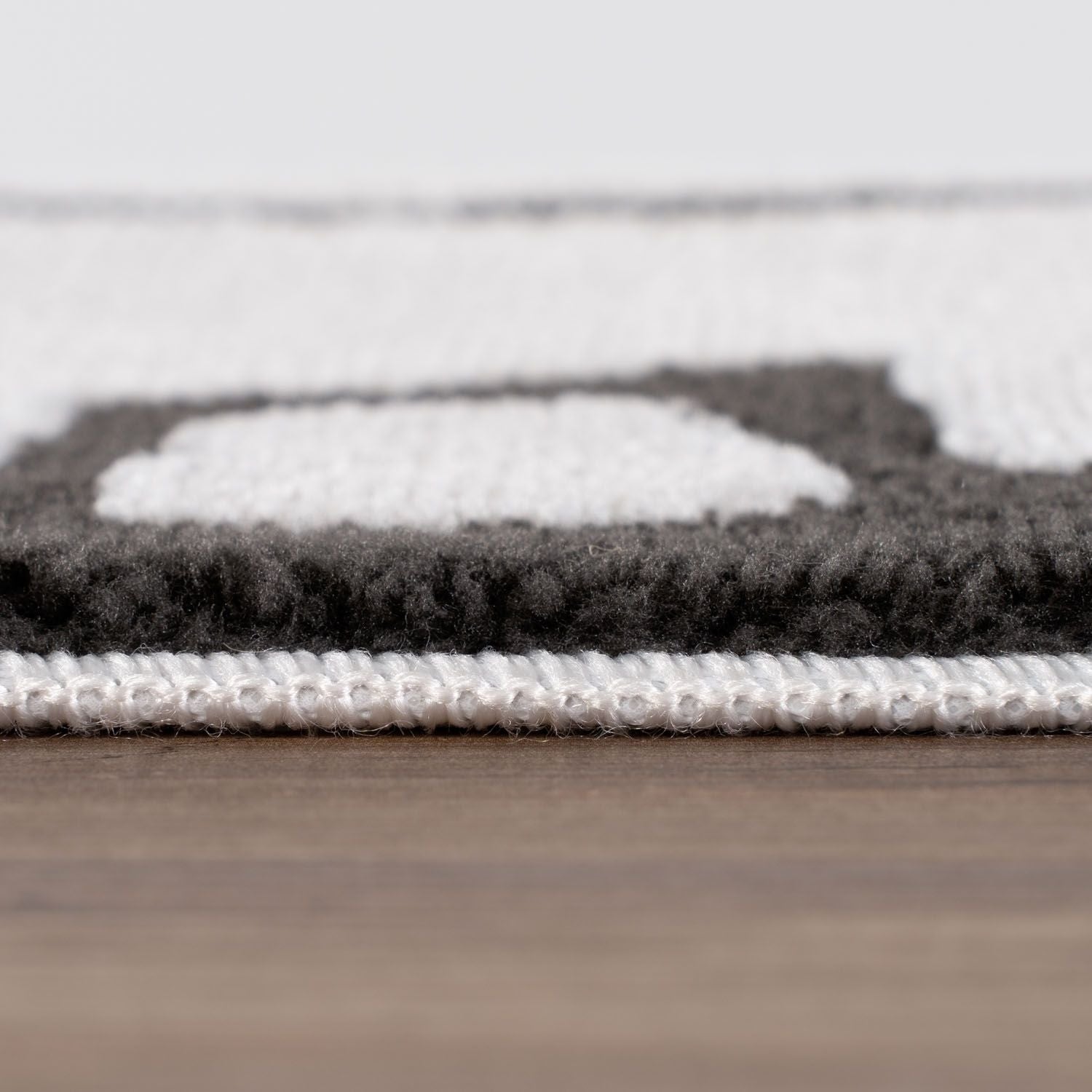 Loft Abstract Dark Grey Rug - PN Home