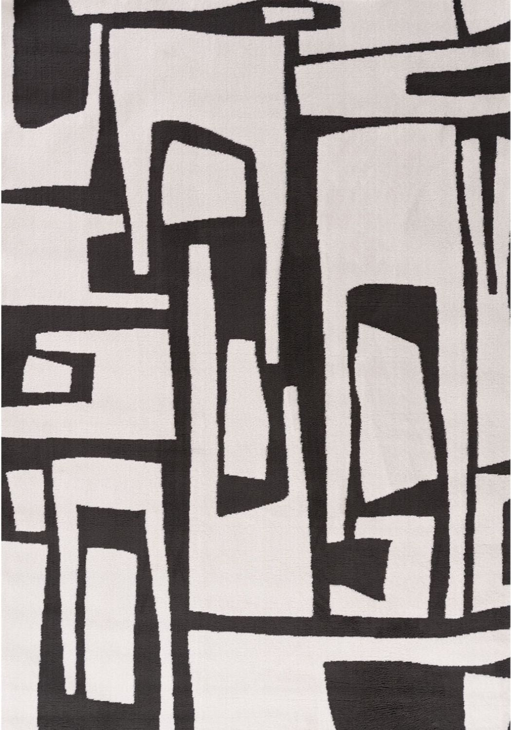 Loft Abstract Dark Grey Rug - PN Home