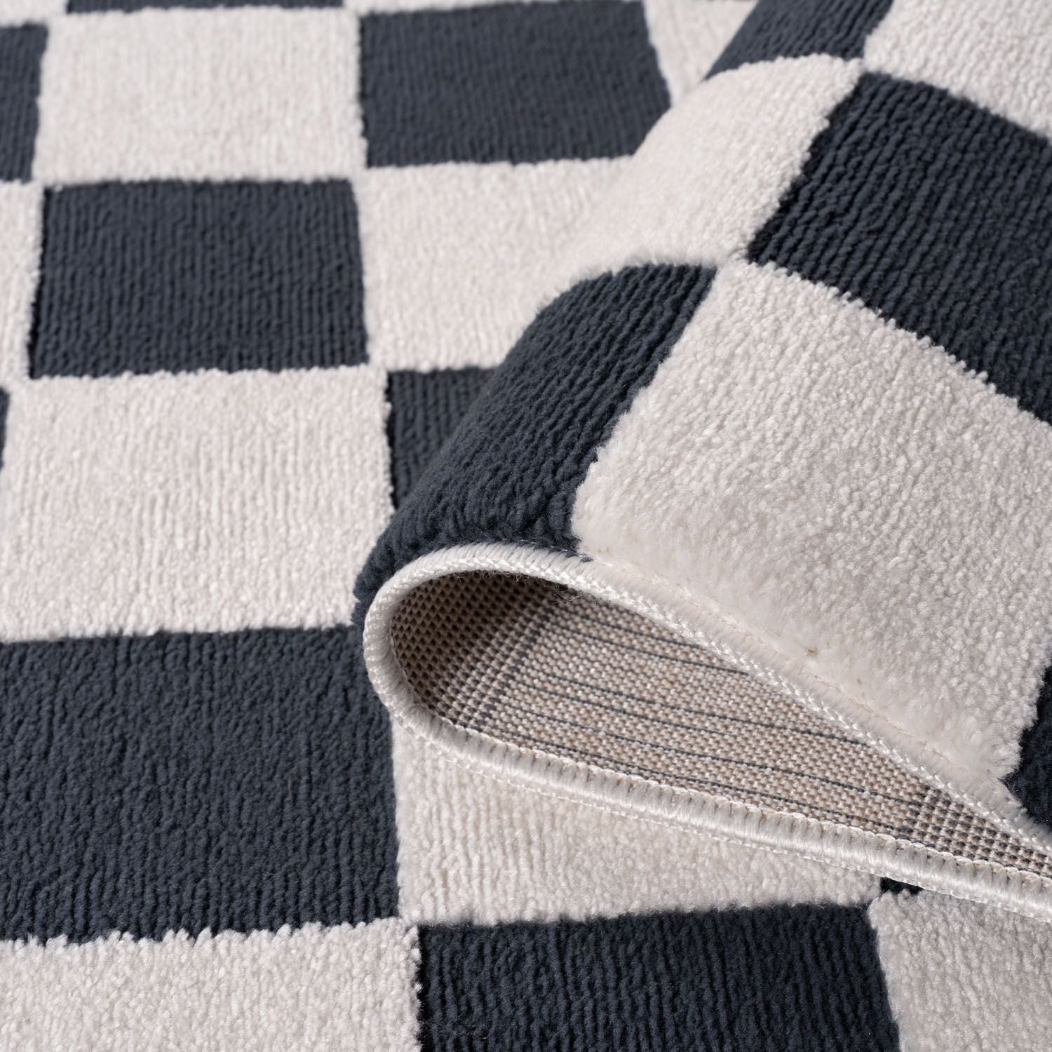 Loft Checkerboard Blue Rug - PN Home