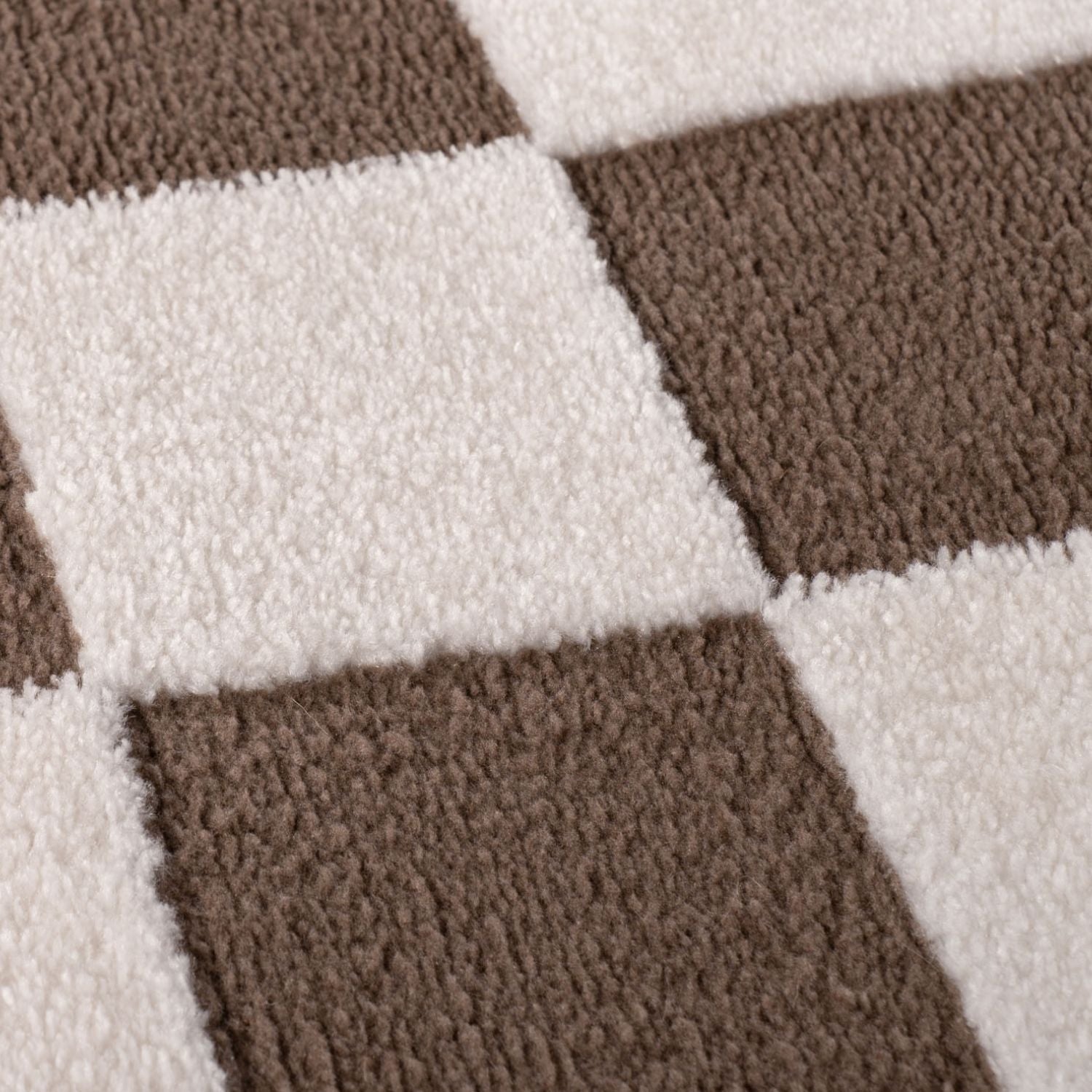 Loft Checkerboard Brown Rug - PN Home