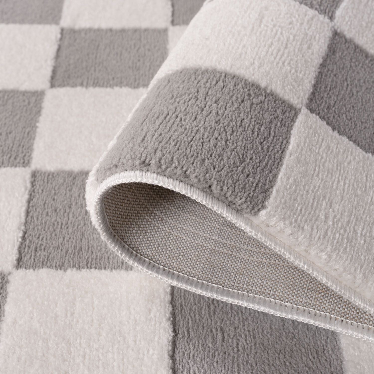 Loft Checkerboard Grey Rug - PN Home