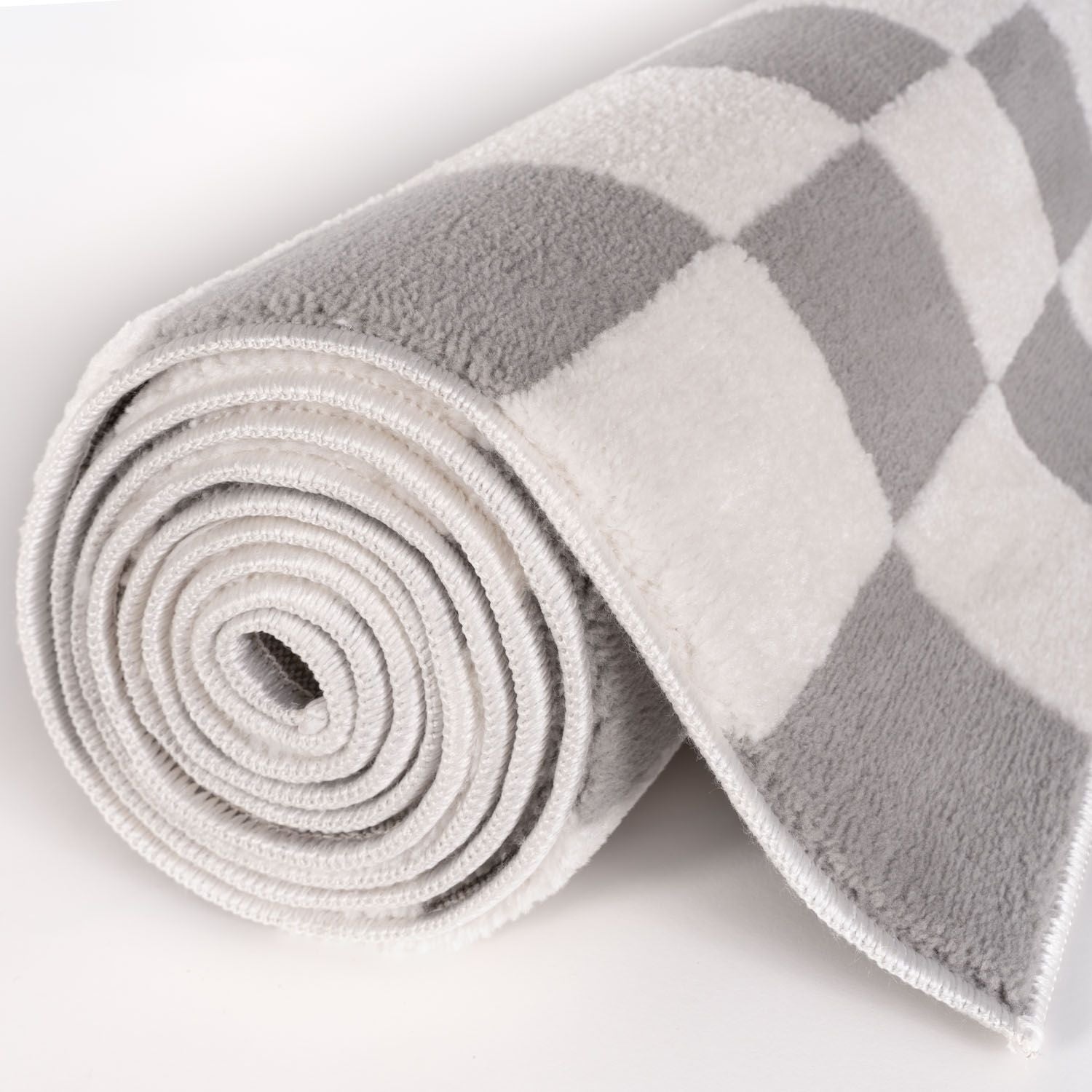 Loft Checkerboard Grey Rug - PN Home
