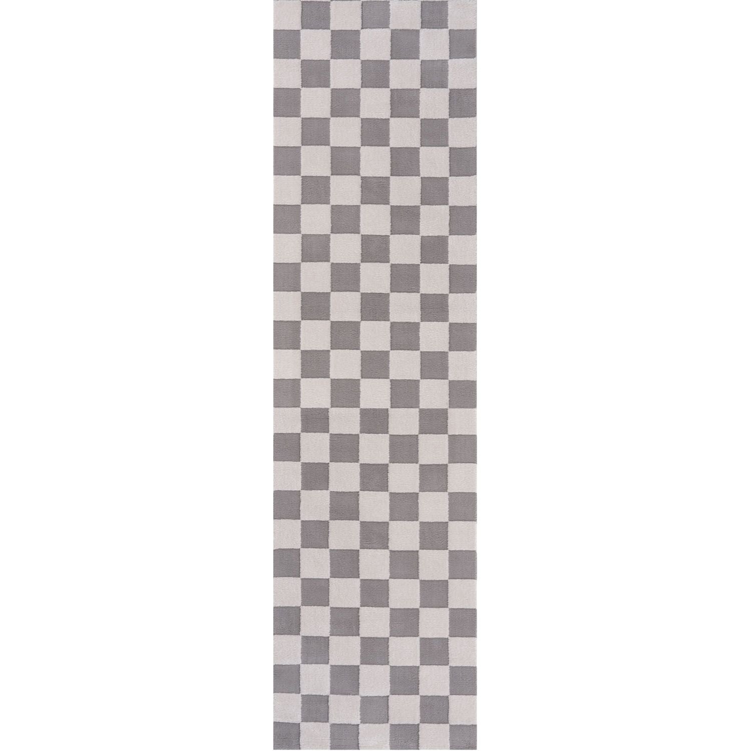 Loft Checkerboard Grey Rug - PN Home