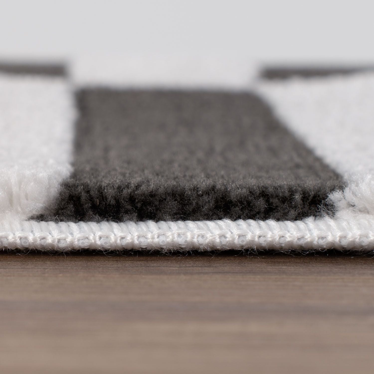 Loft Striped Dark Grey Rug - PN Home