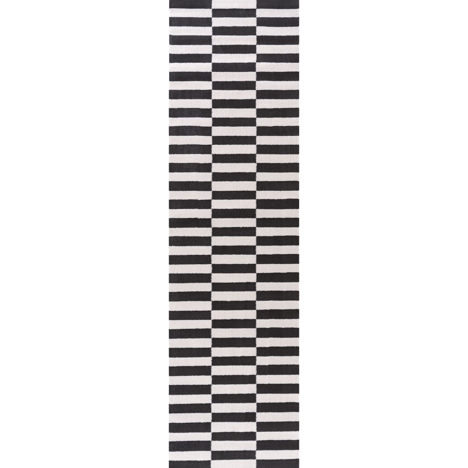 Loft Striped Dark Grey Rug - PN Home