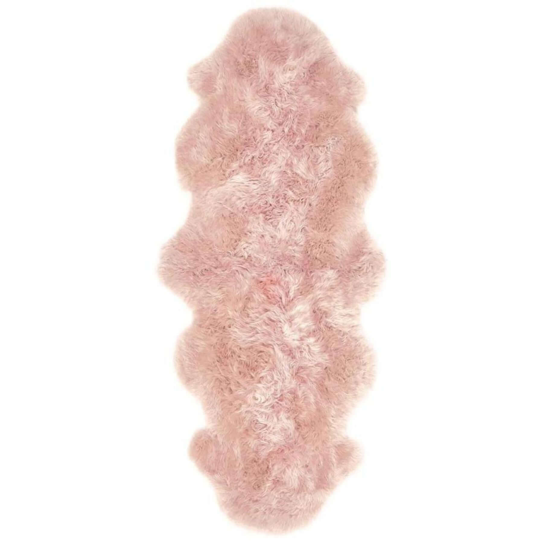 Genuine Rose Sheepskin Faux Fur Rug - PN Home
