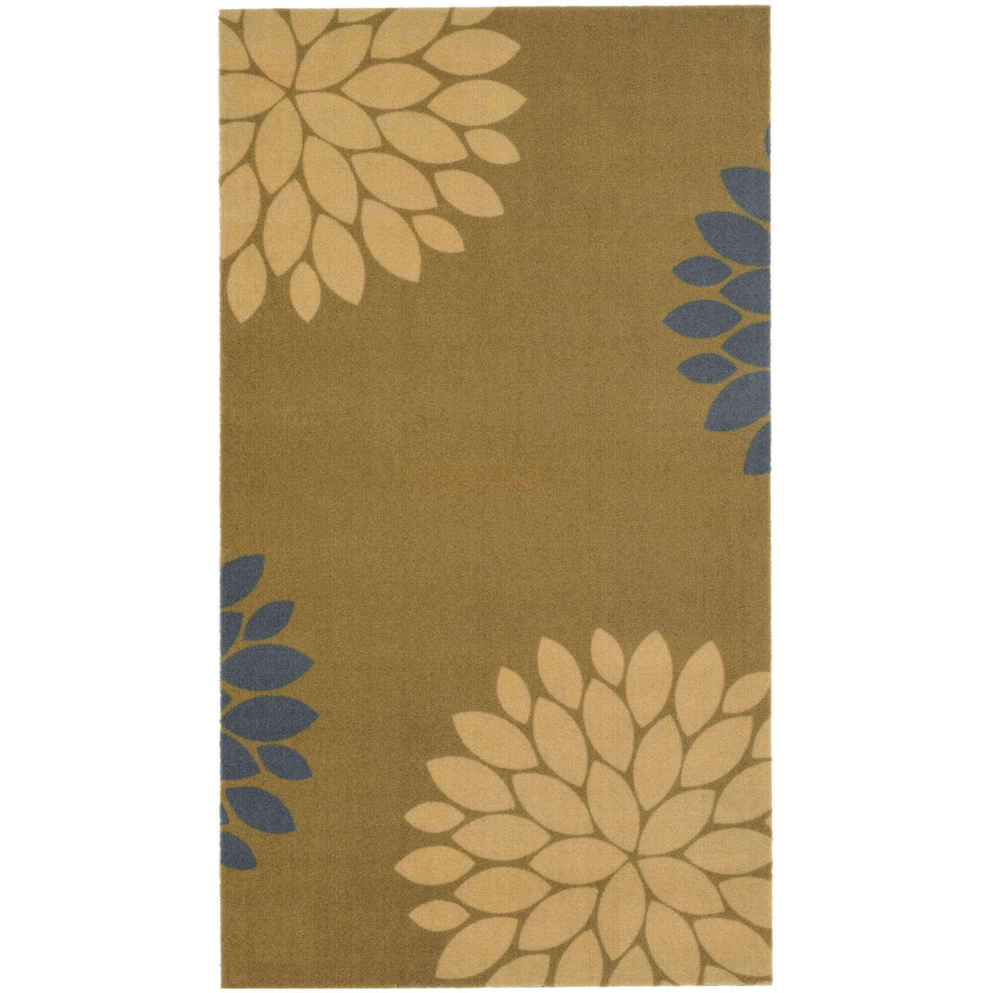 Recycled Washable Floral Mat | 130 - PN Home