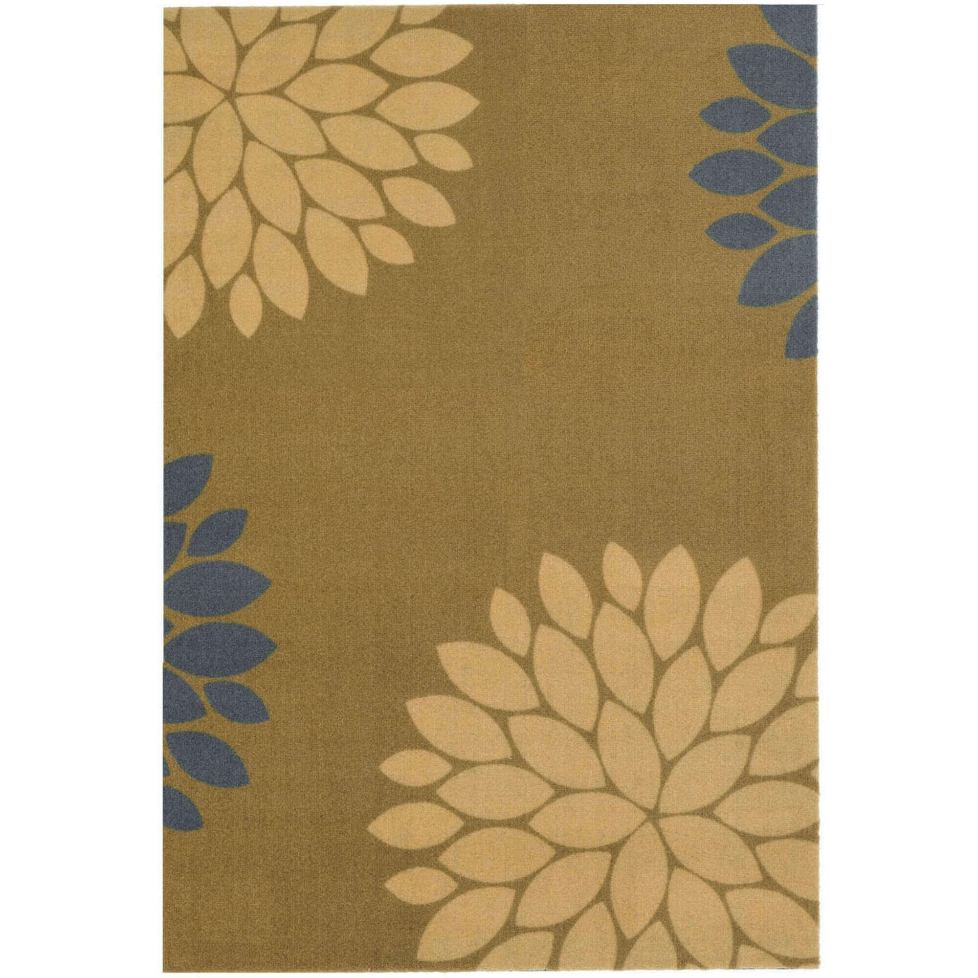 Recycled Washable Floral Mat | 130 - PN Home