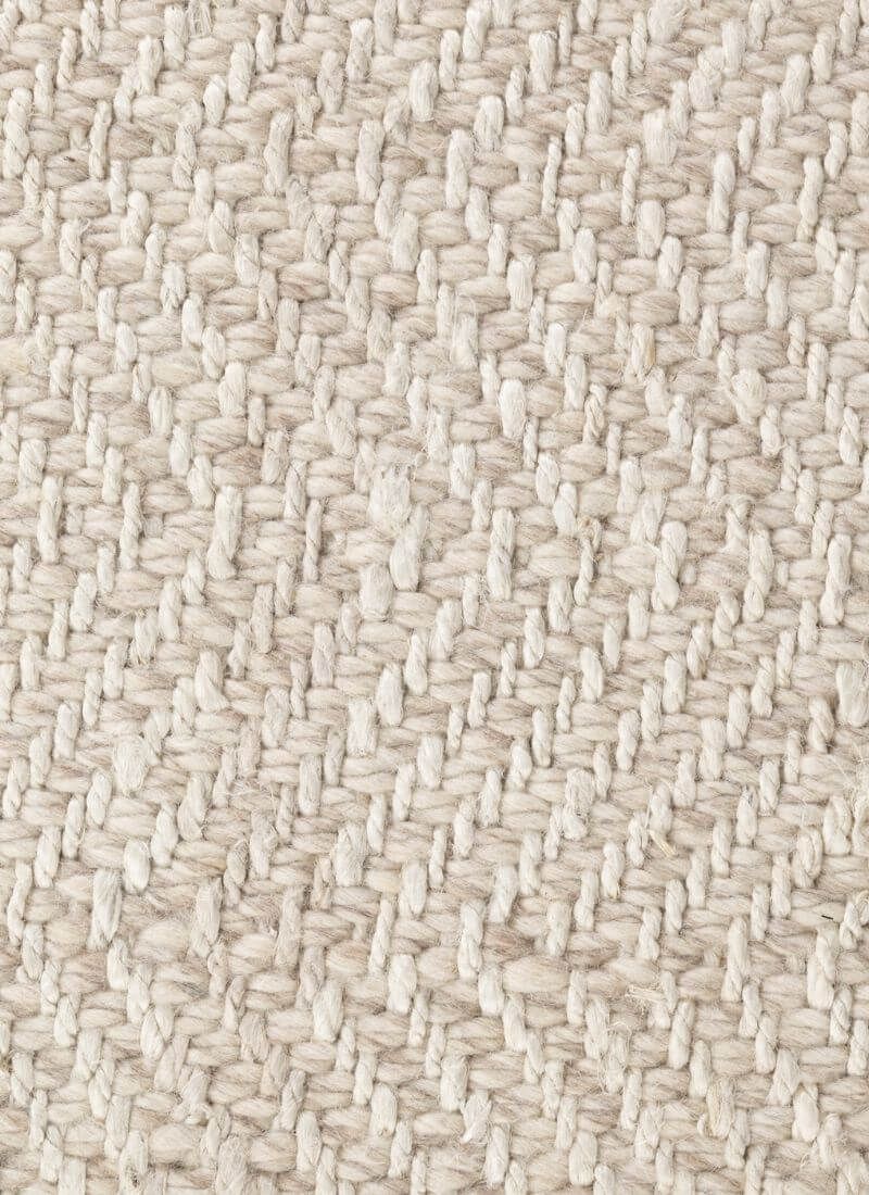 Majoli Natural White Herringbone Wool & Jute Rug - PN Home