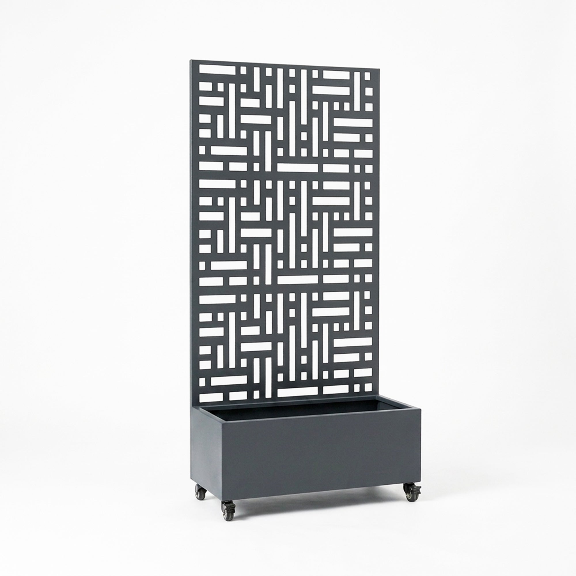 Metal Indoor/Outdoor Privacy Screen with Plant Pot - 90cm x 180cm