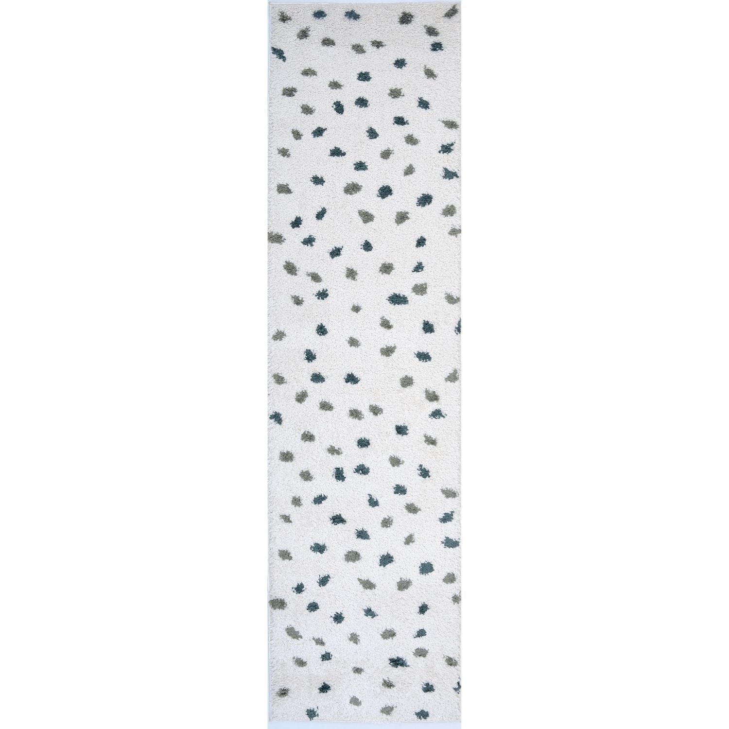 Moodi Shaggy Green Drizzle Rug - PN Home