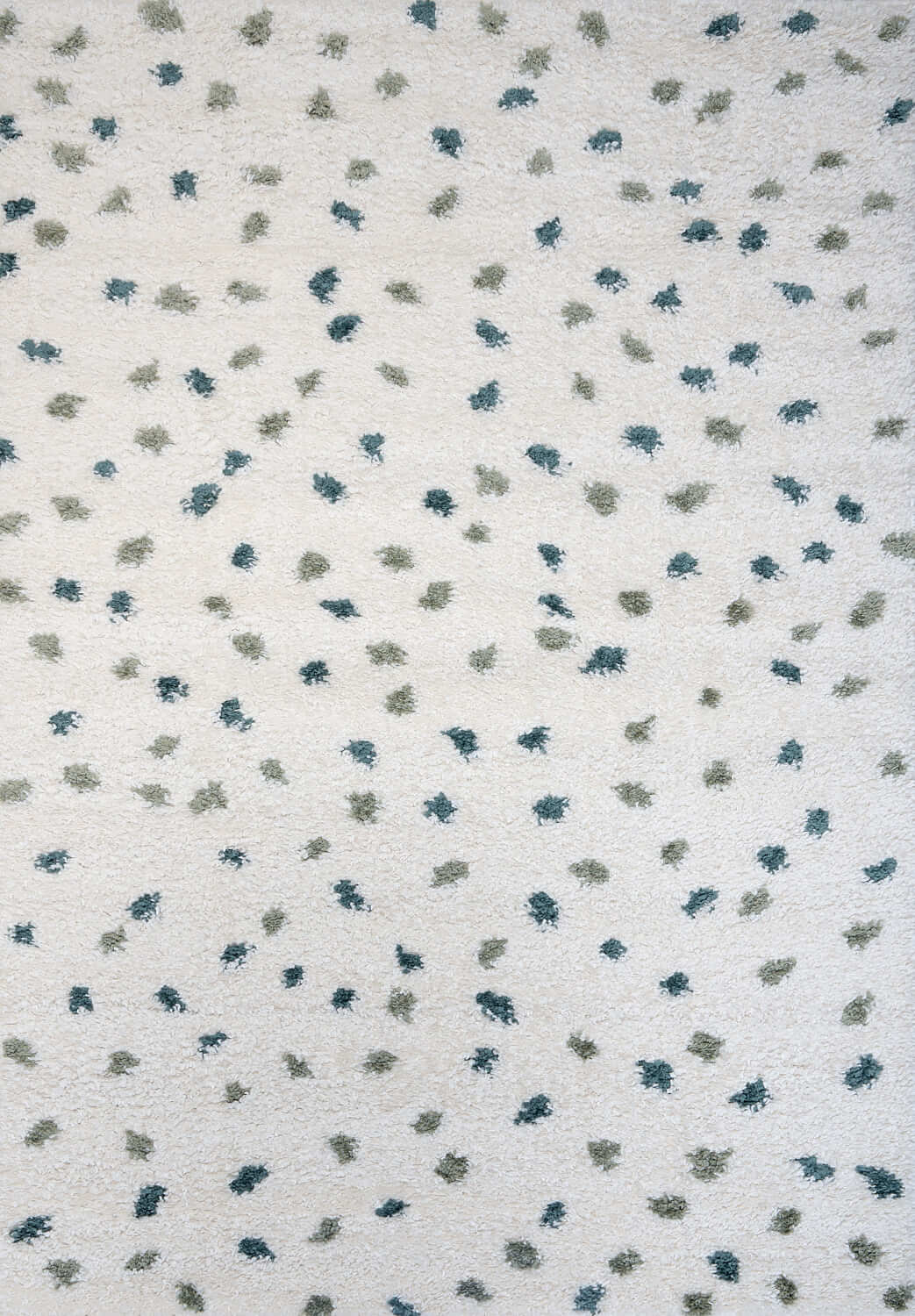 Moodi Shaggy Green Drizzle Rug - PN Home