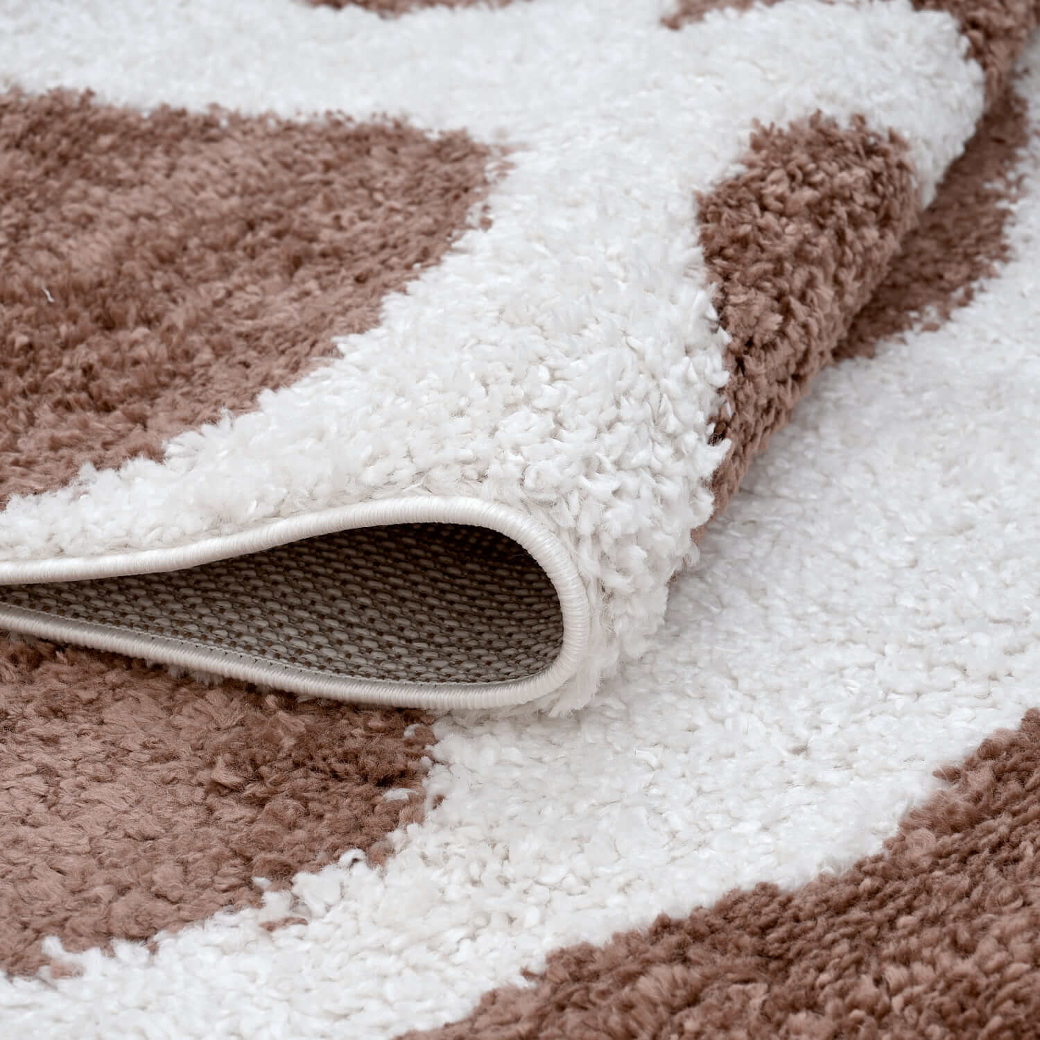 Moodi Shaggy Terra Froth Rug - PN Home