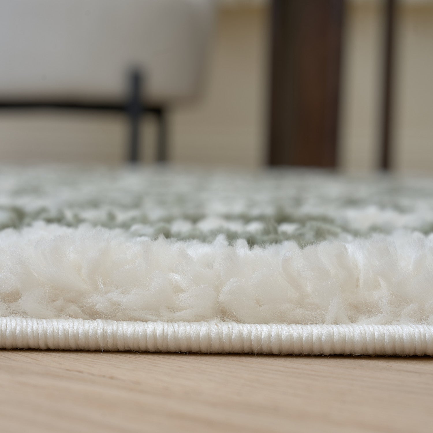 Moodi Shaggy Green Lunel Rug - PN Home