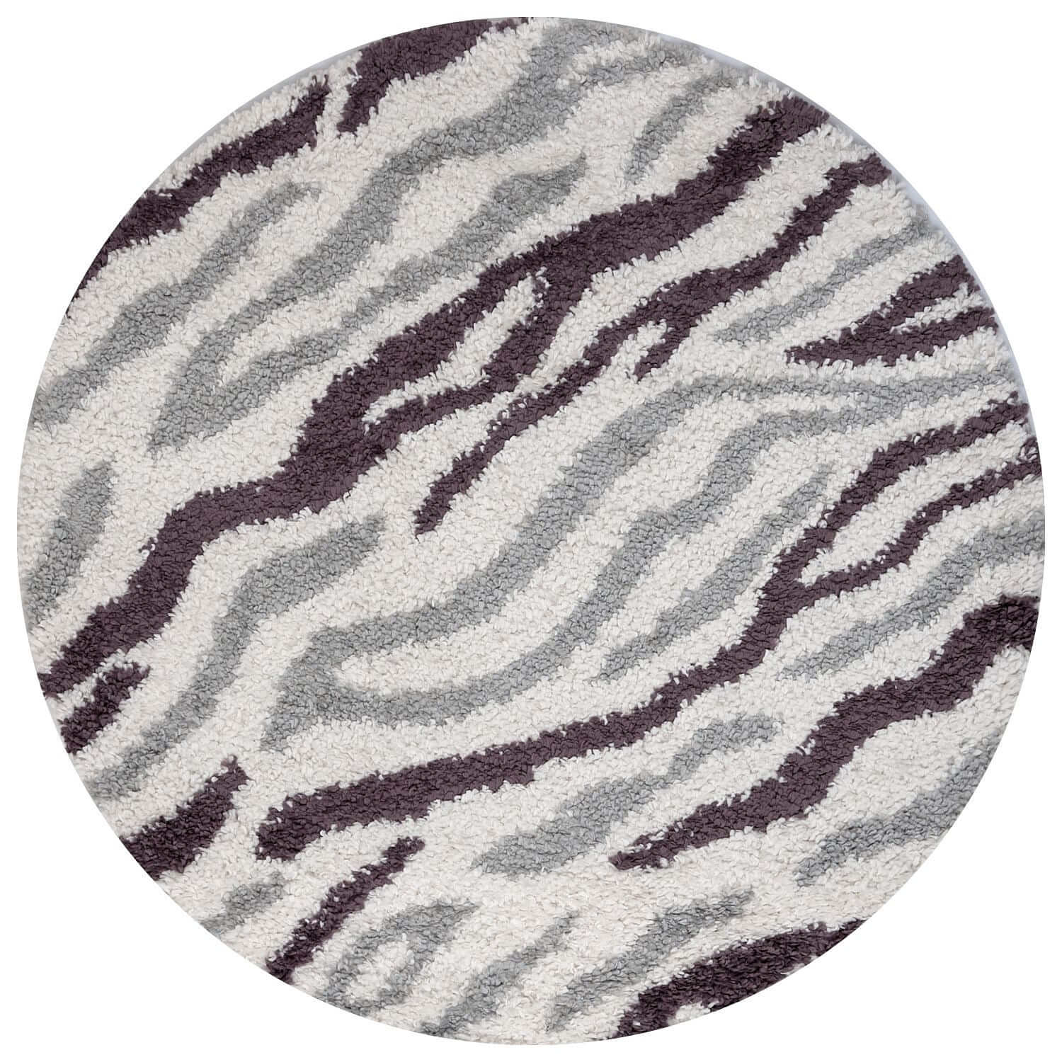 Moodi Shaggy Grey/Purple Mauvine Rug - PN Home
