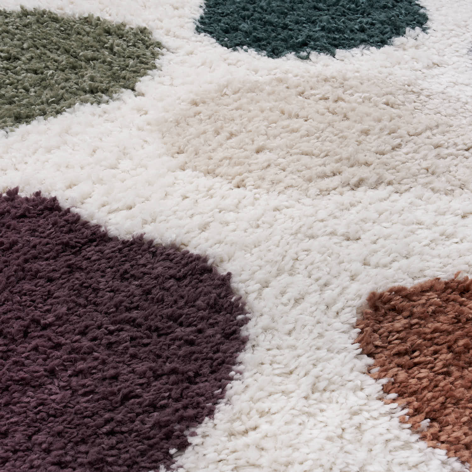 Moodi Shaggy Multicolour Mingle Rug - PN Home