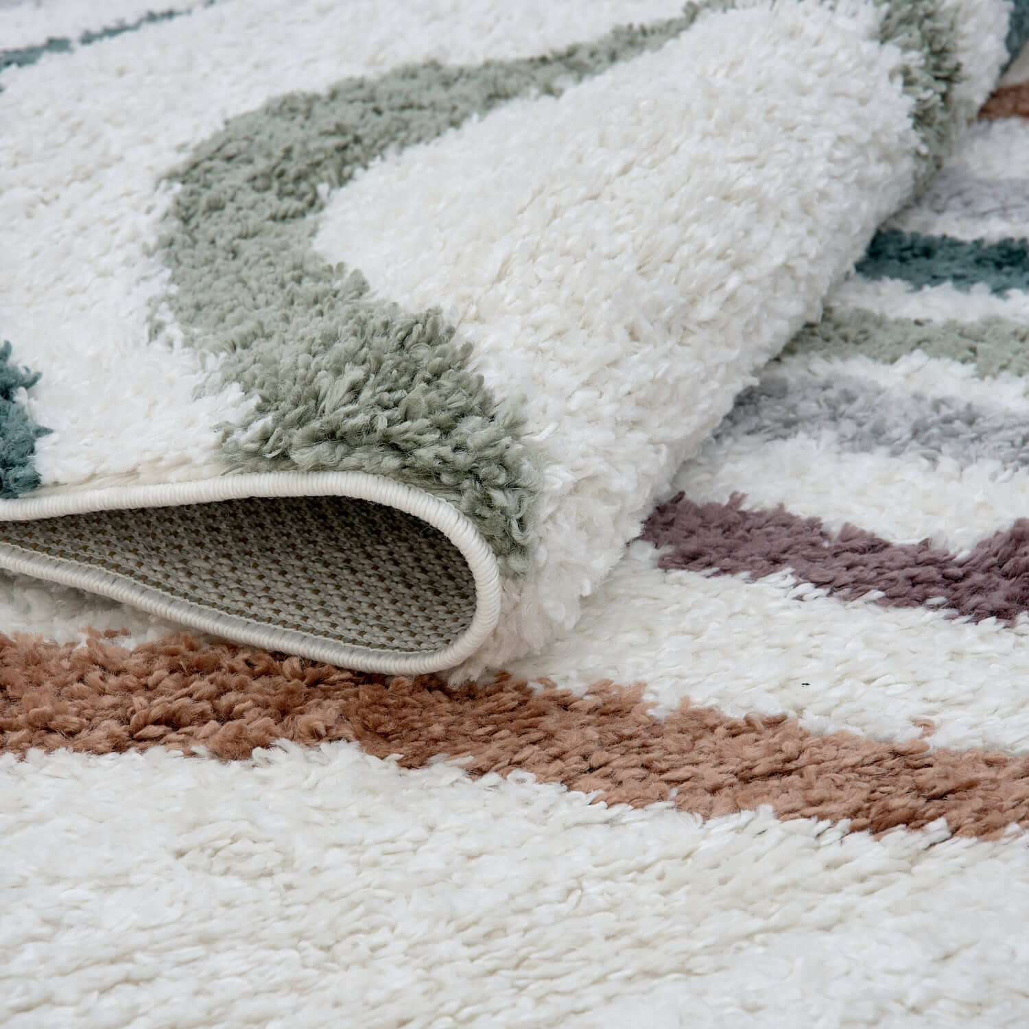 Moodi Shaggy Multicolour Mirage Rug - PN Home