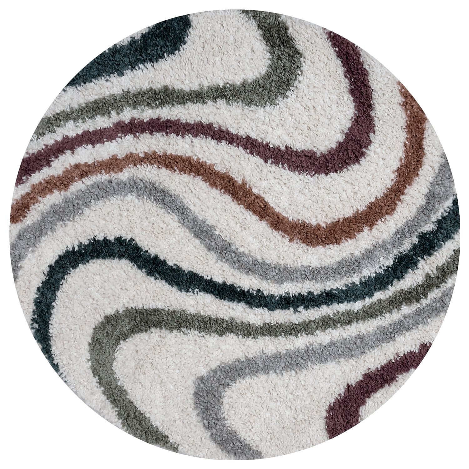 Moodi Shaggy Multicolour Mirage Rug - PN Home