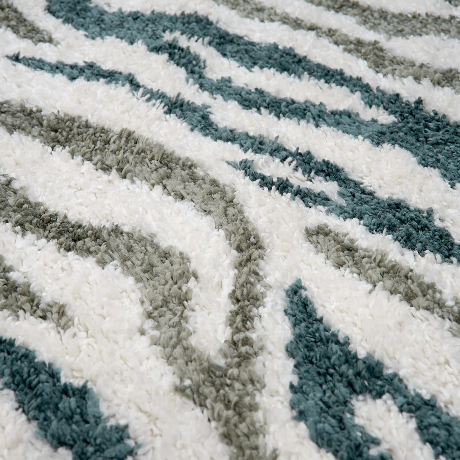 Moodi Shaggy Green Nyra Rug - PN Home
