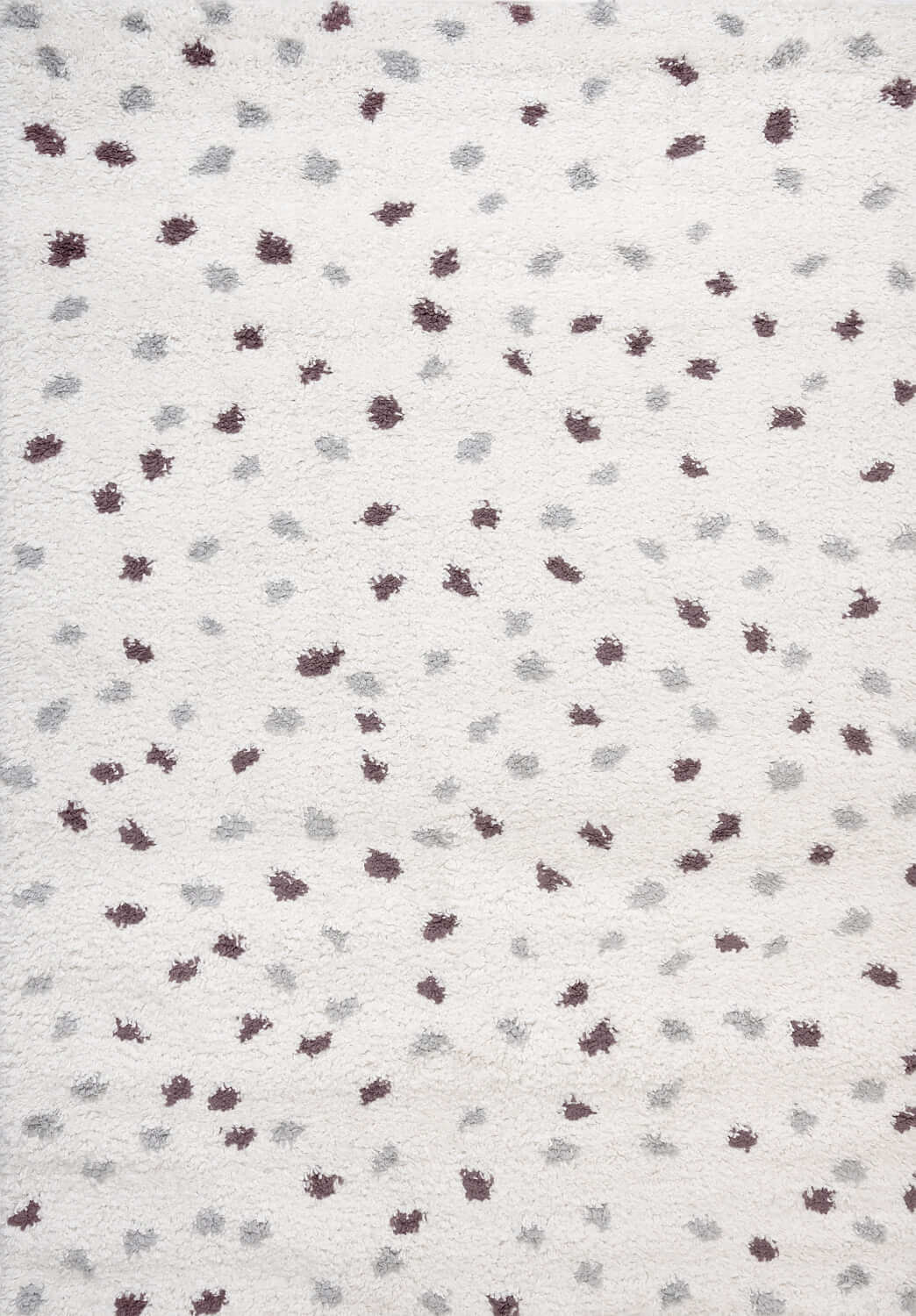 Moodi Shaggy Grey/Purple Plumetis Rug - PN Home
