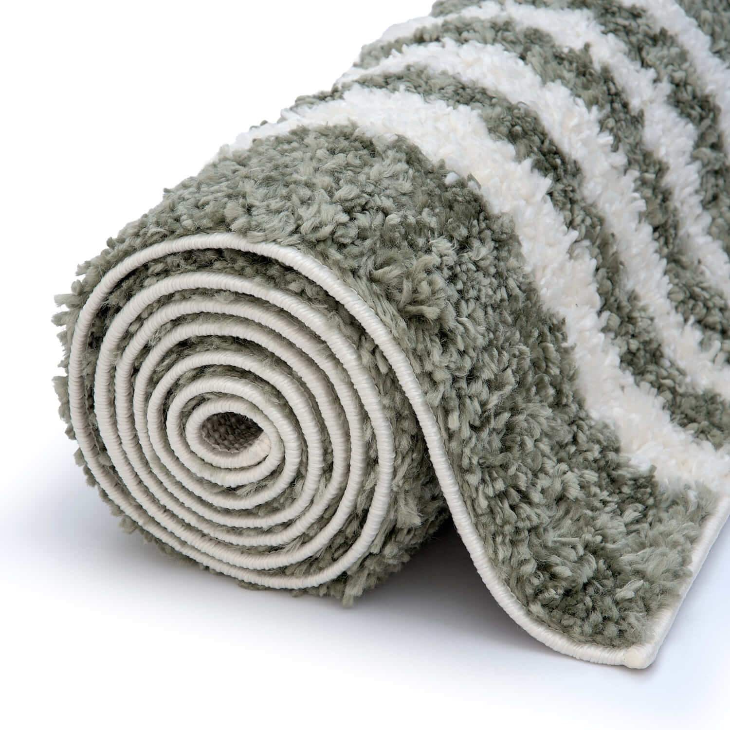 Moodi Shaggy Green Reverie Rug - PN Home