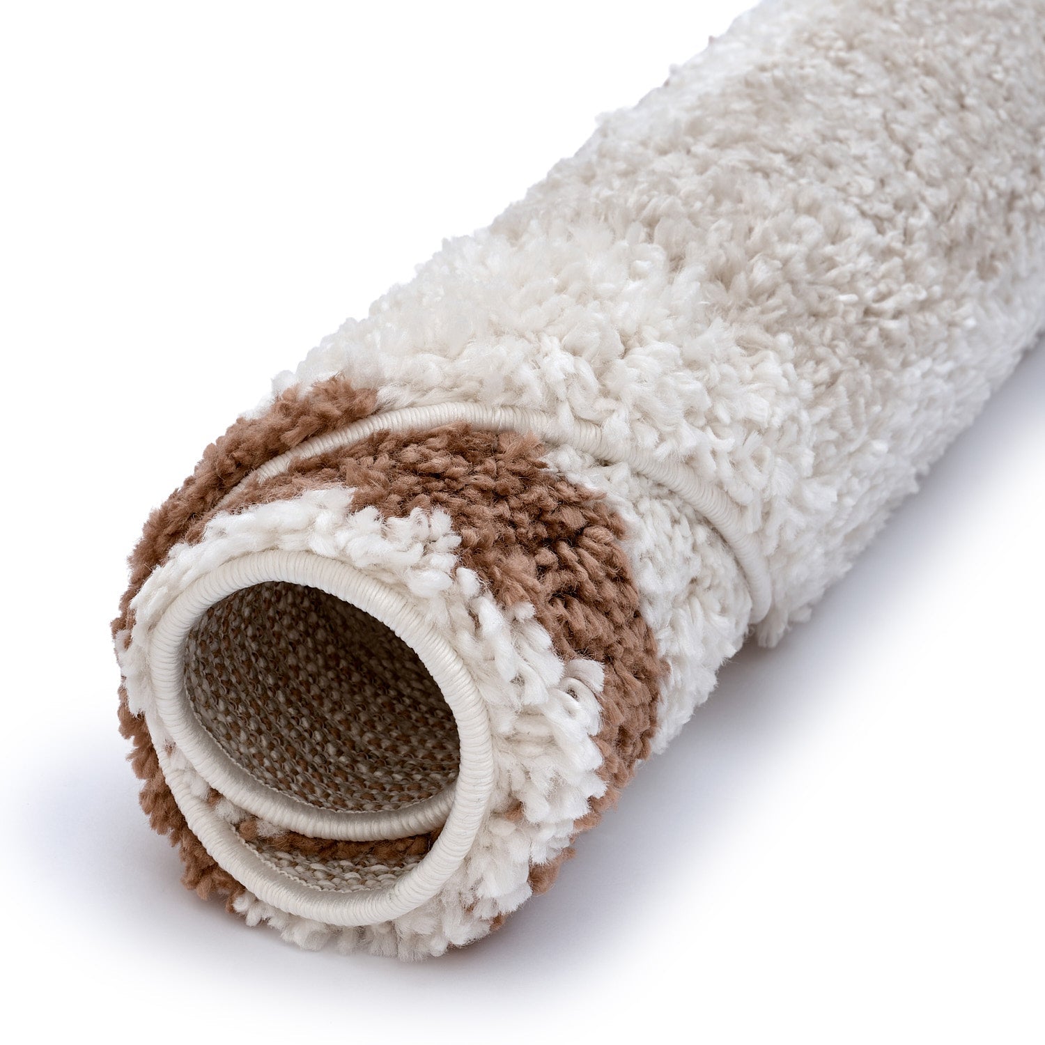 Moodi Shaggy Cream/Terra Slatefern Rug - PN Home