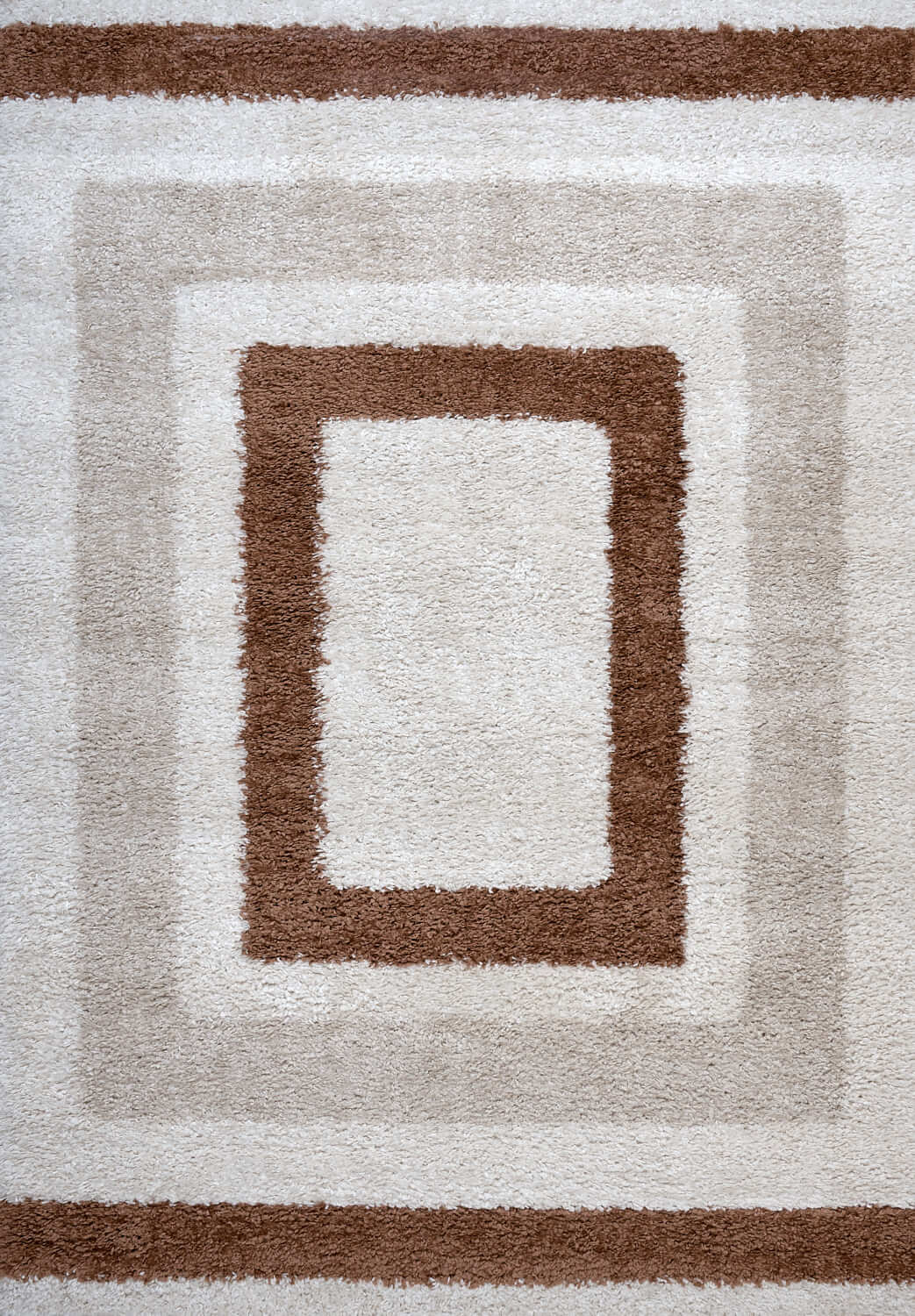 Moodi Shaggy Cream/Terra Slatefern Rug - PN Home