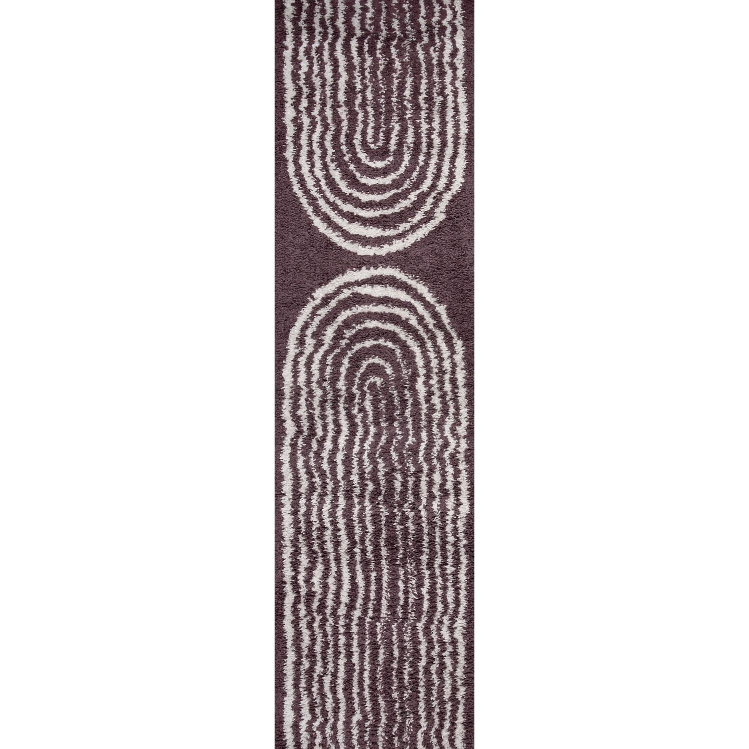 Moodi Shaggy Purple Velvetine Rug - PN Home