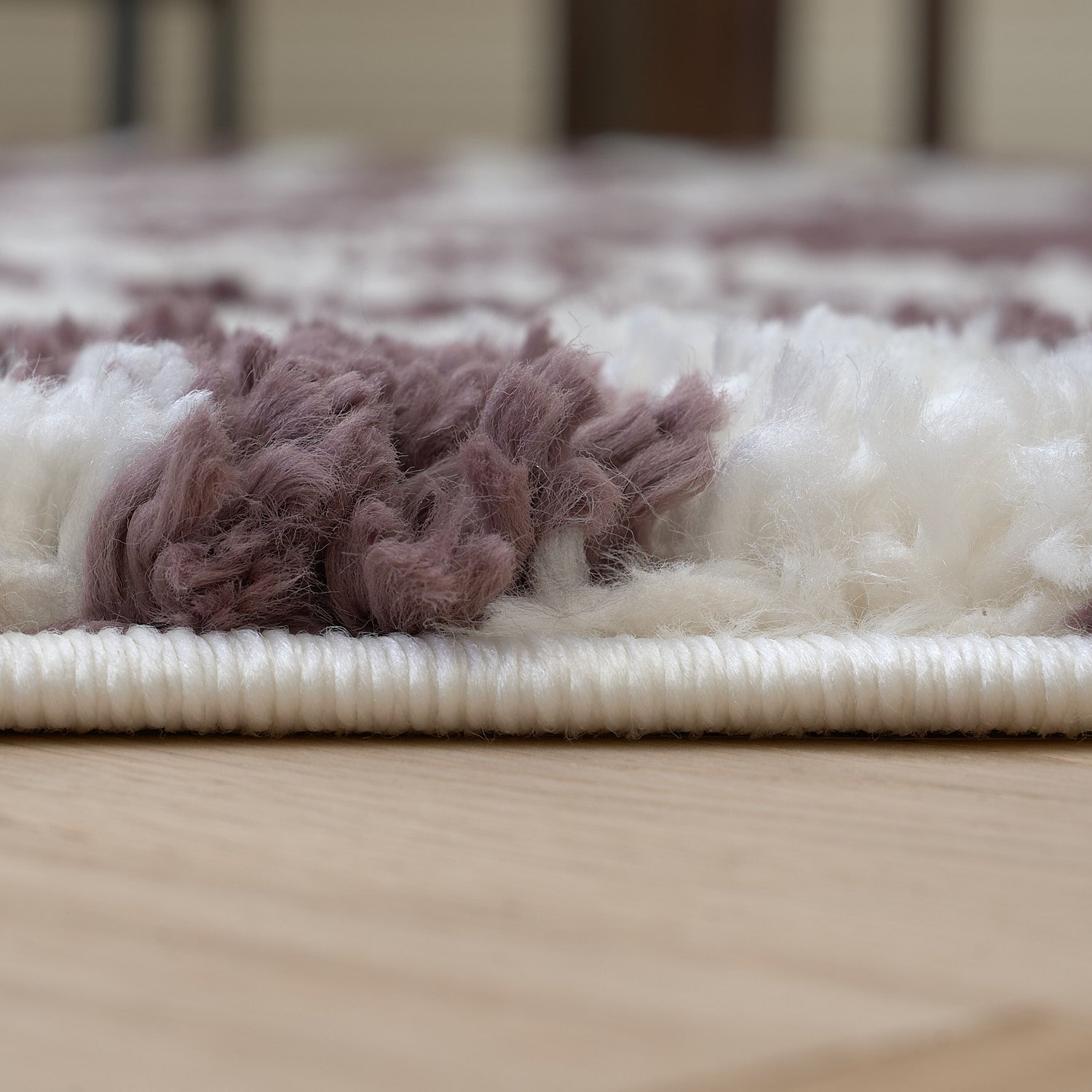 Moodi Shaggy Purple Velvetine Rug - PN Home