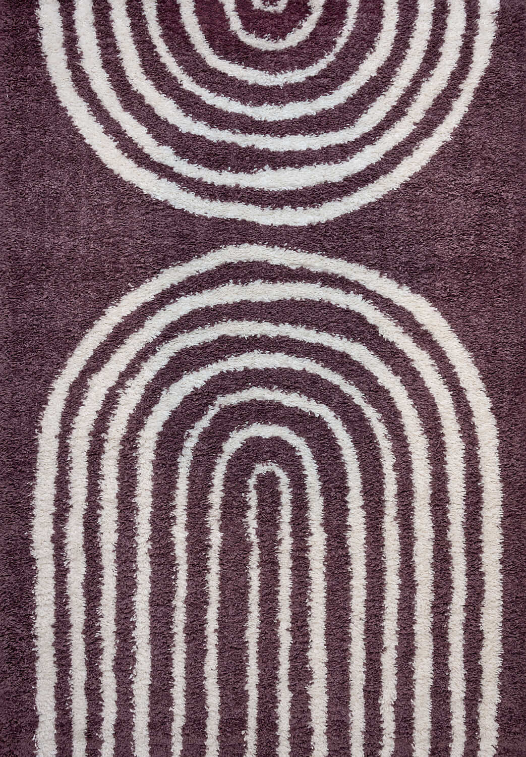 Moodi Shaggy Purple Velvetine Rug - PN Home