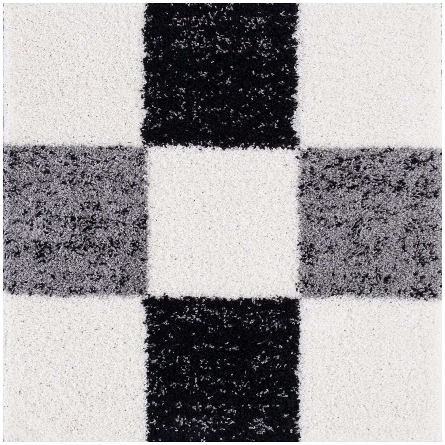 Myshaggy Geometric Grey Rug - PN Home