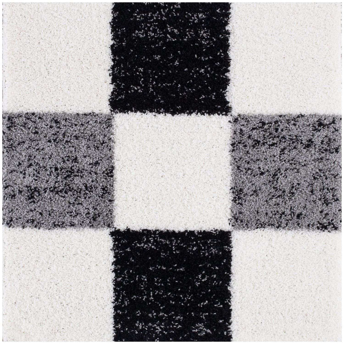 Myshaggy Geometric Grey Rug