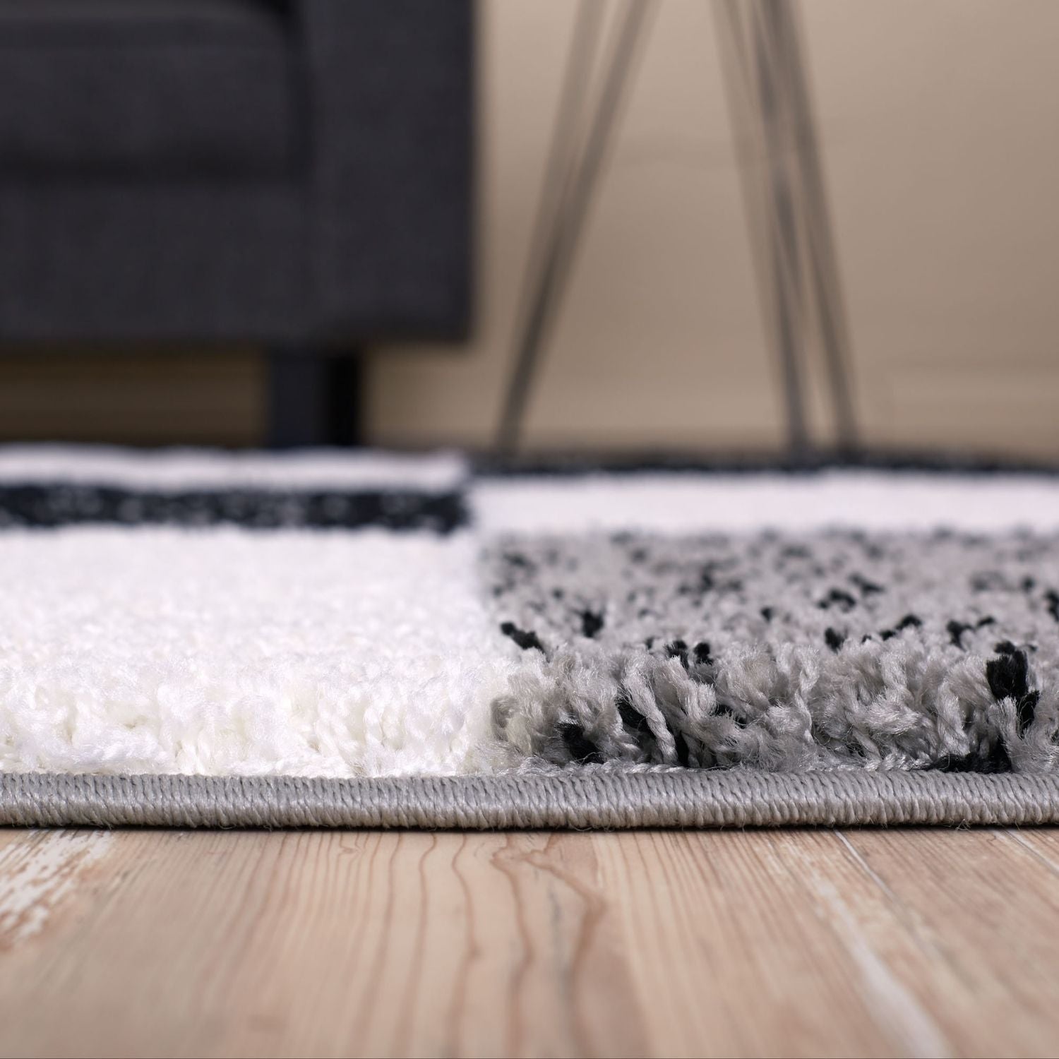 Myshaggy Geometric Grey Rug - PN Home