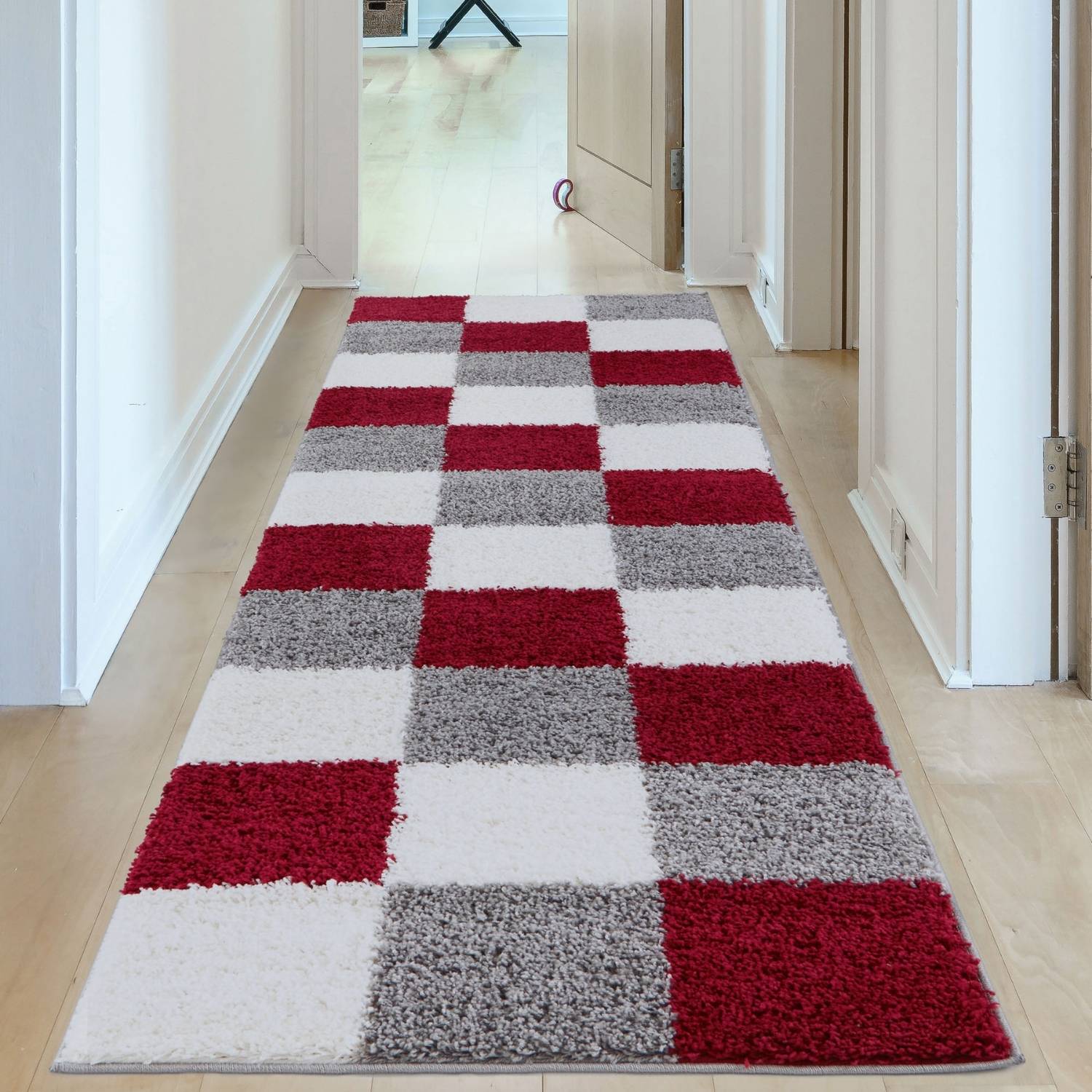 Myshaggy Geometric Red Rug - PN Home