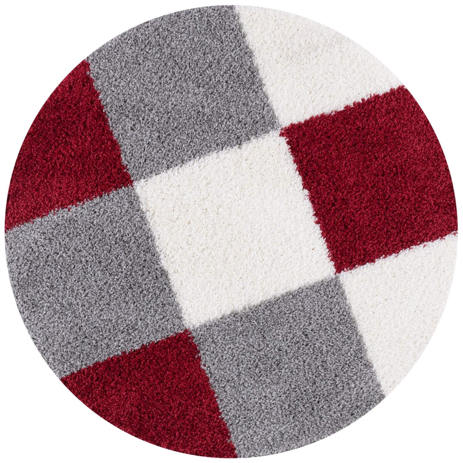 Myshaggy Geometric Red Rug - PN Home