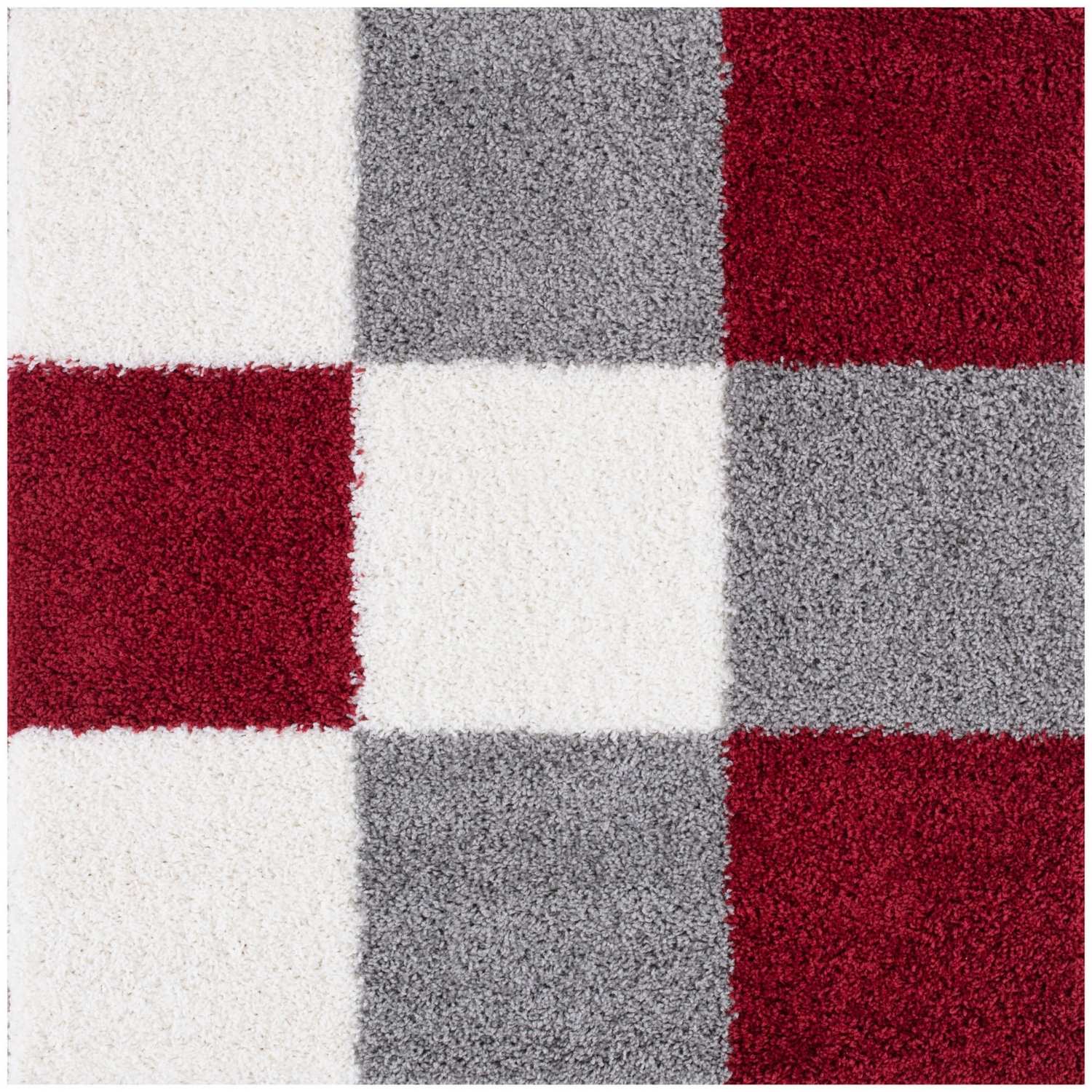 Myshaggy Geometric Red Rug - PN Home