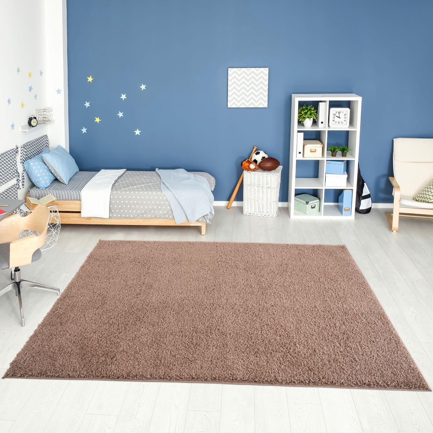 Myshaggy Solid Beige Rug - PN Home