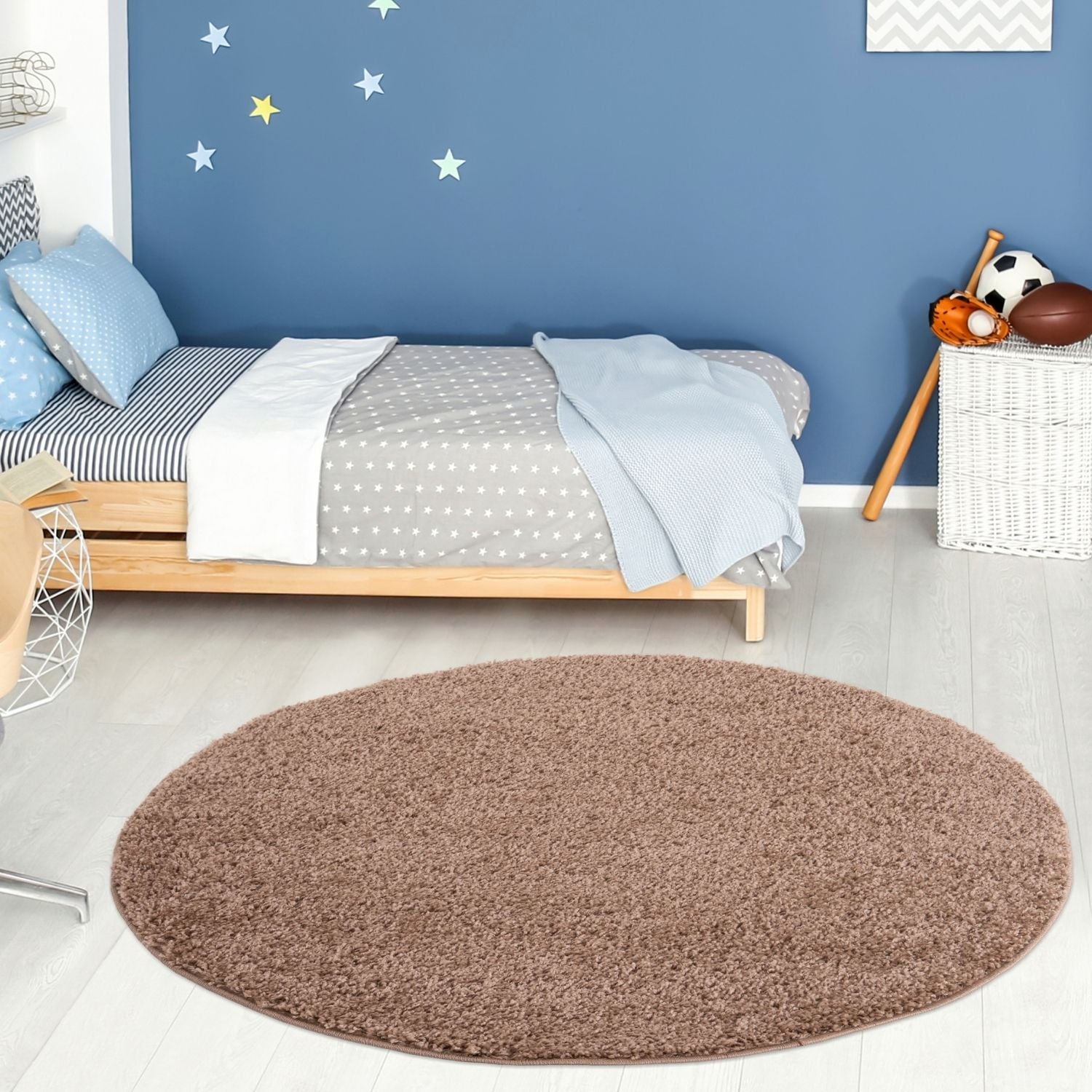 Myshaggy Solid Beige Rug - PN Home