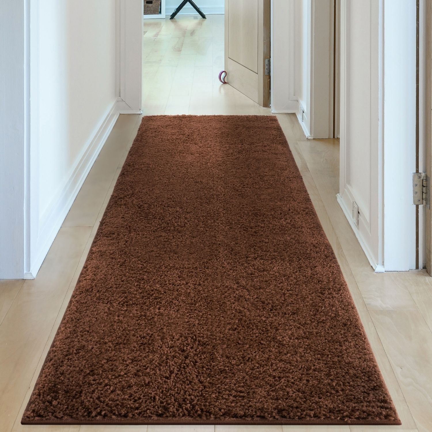 Myshaggy Solid Brown Rug - PN Home