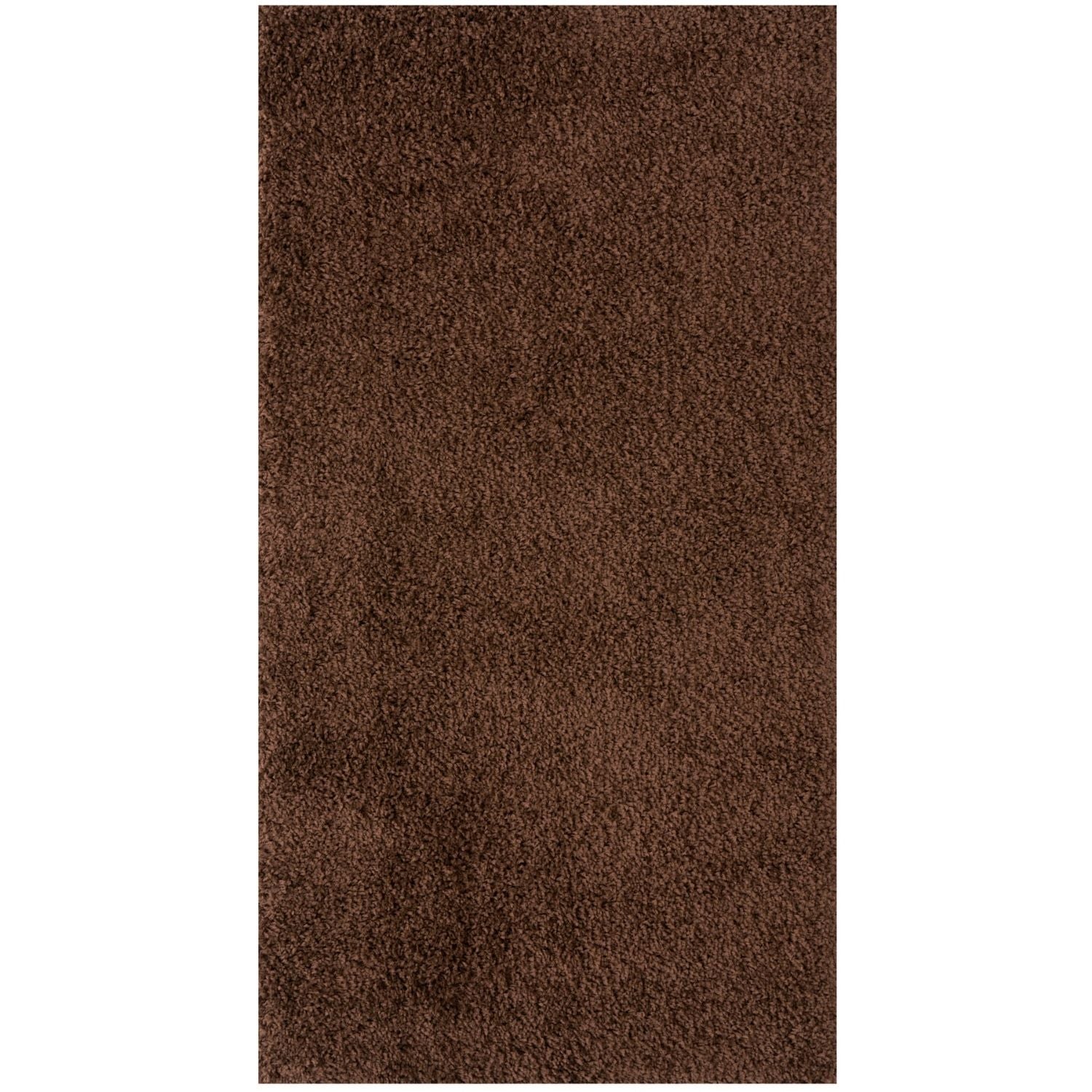 Myshaggy Solid Brown Rug - PN Home