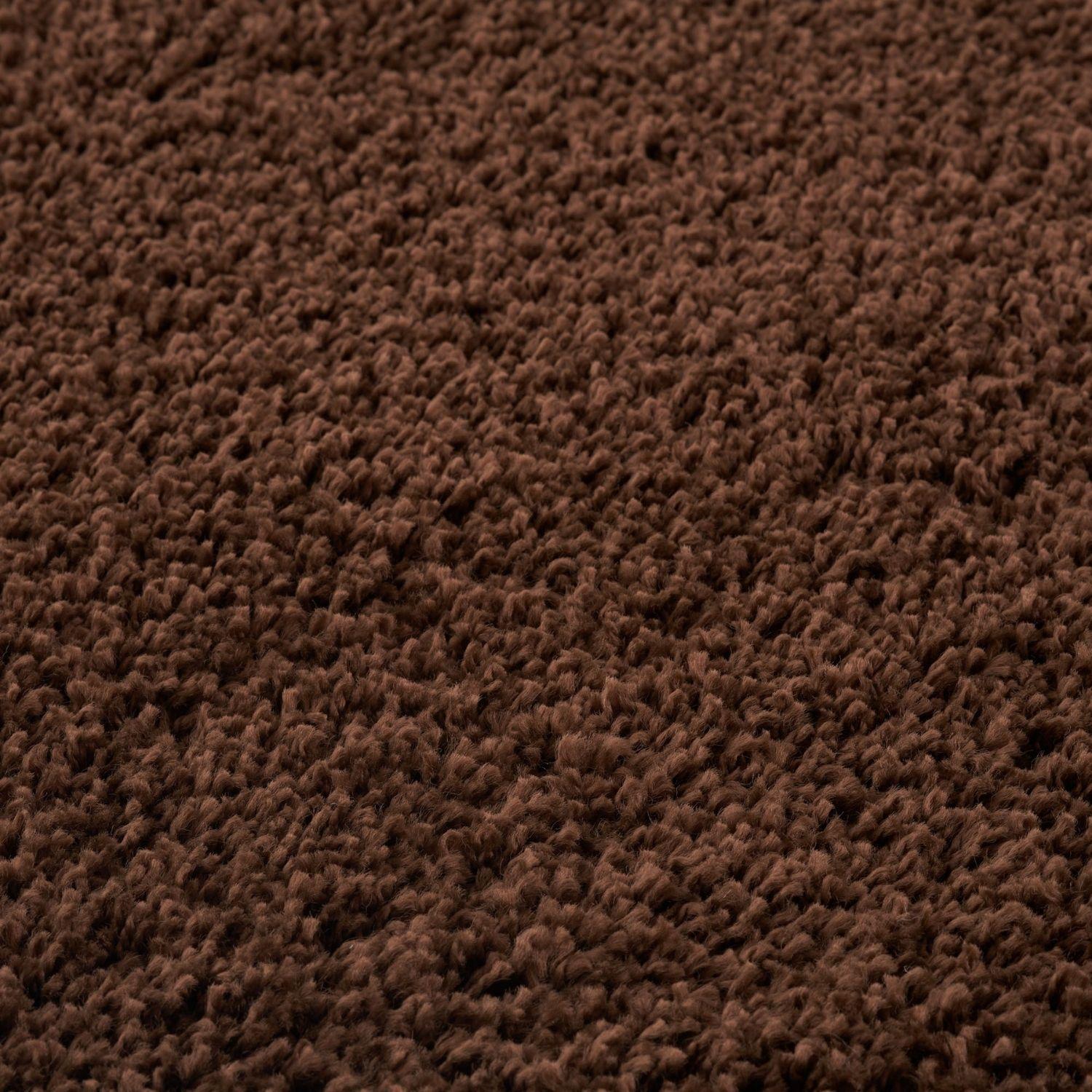 Myshaggy Solid Brown Rug - PN Home