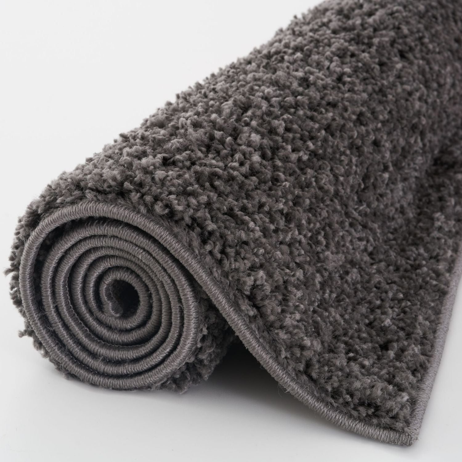 Myshaggy Solid Dark Grey Rug - PN Home