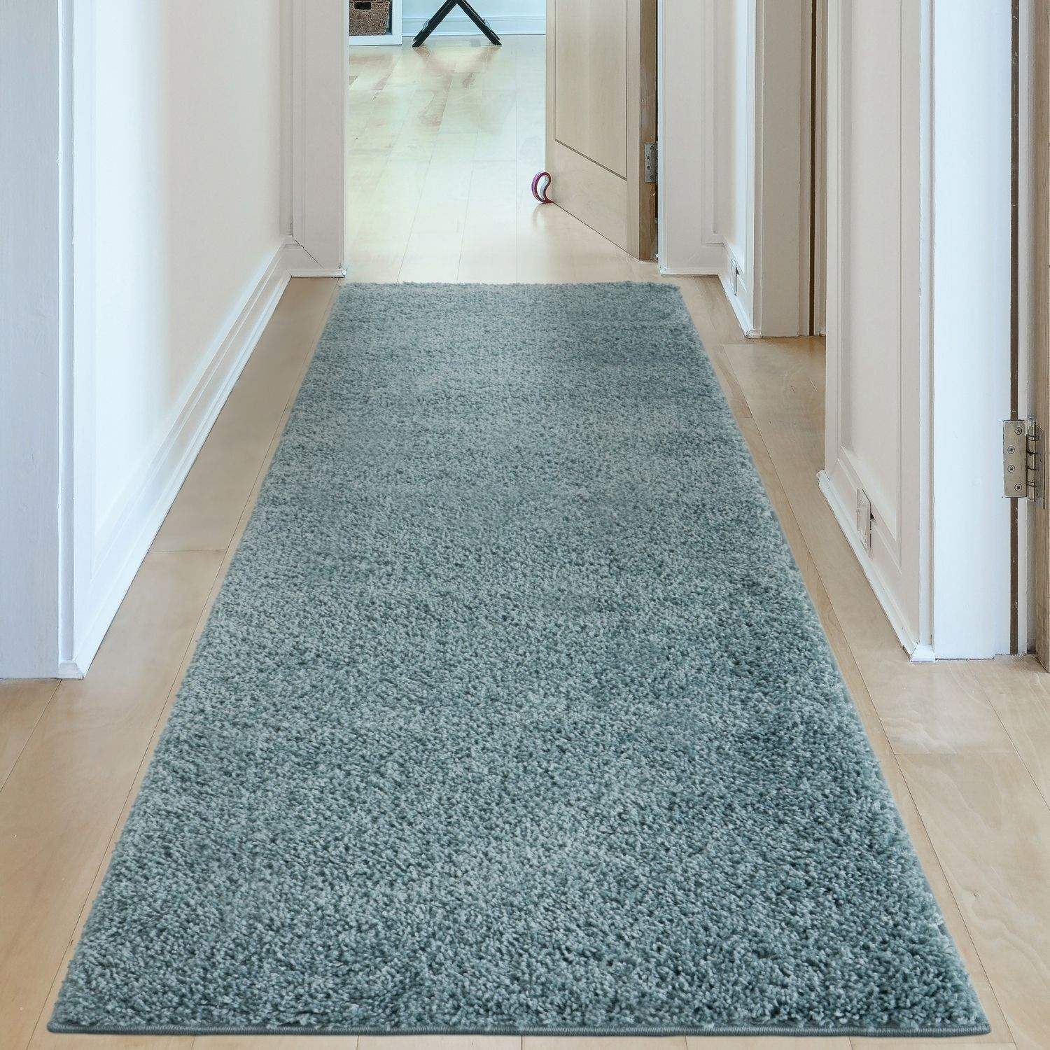 Myshaggy Solid Duck Egg Blue Rug - PN Home
