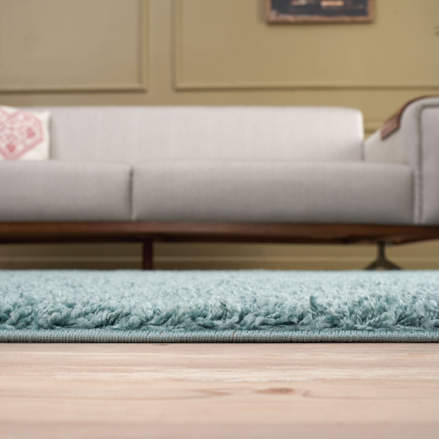 Myshaggy Solid Duck Egg Blue Rug - PN Home