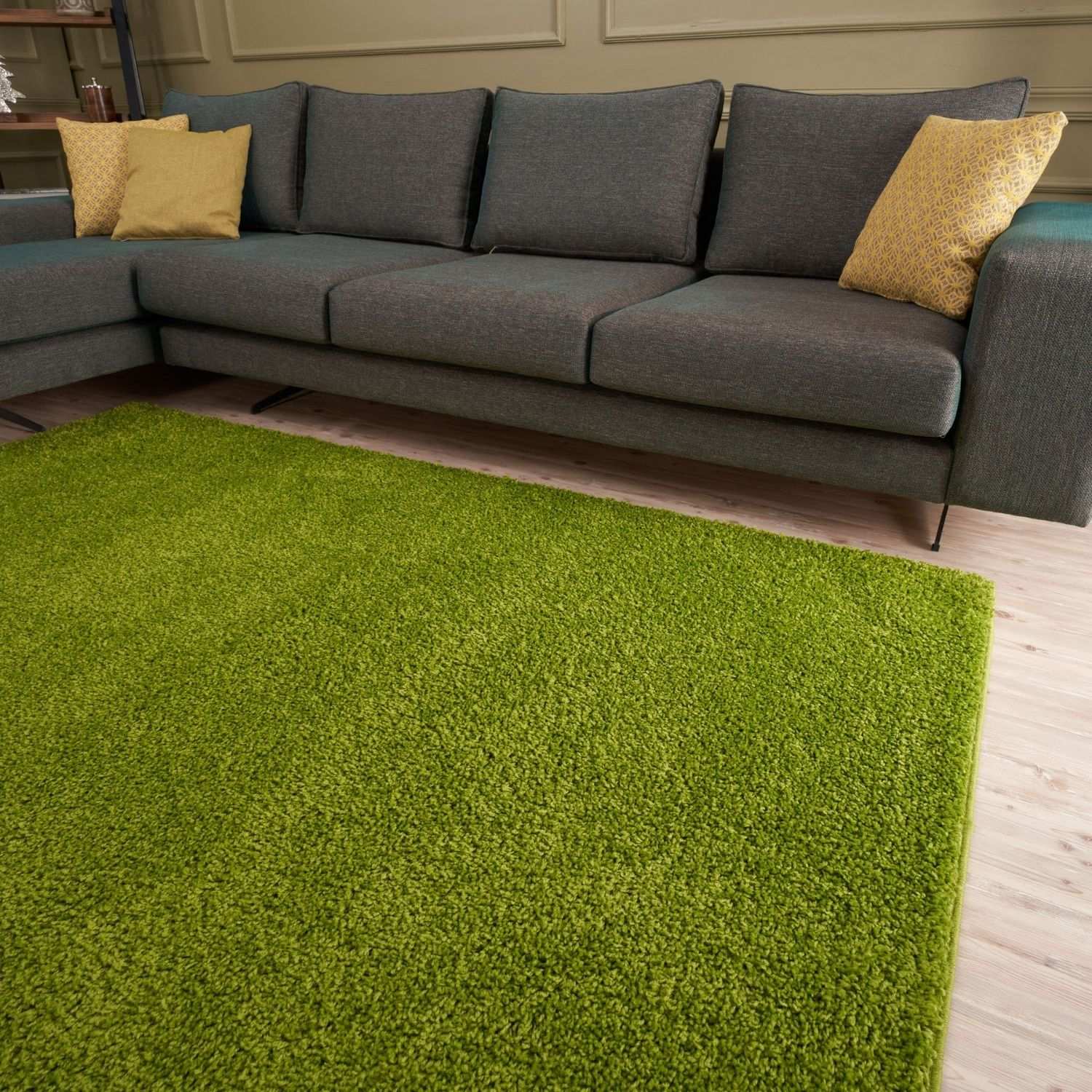 Myshaggy Solid Green Rug - PN Home