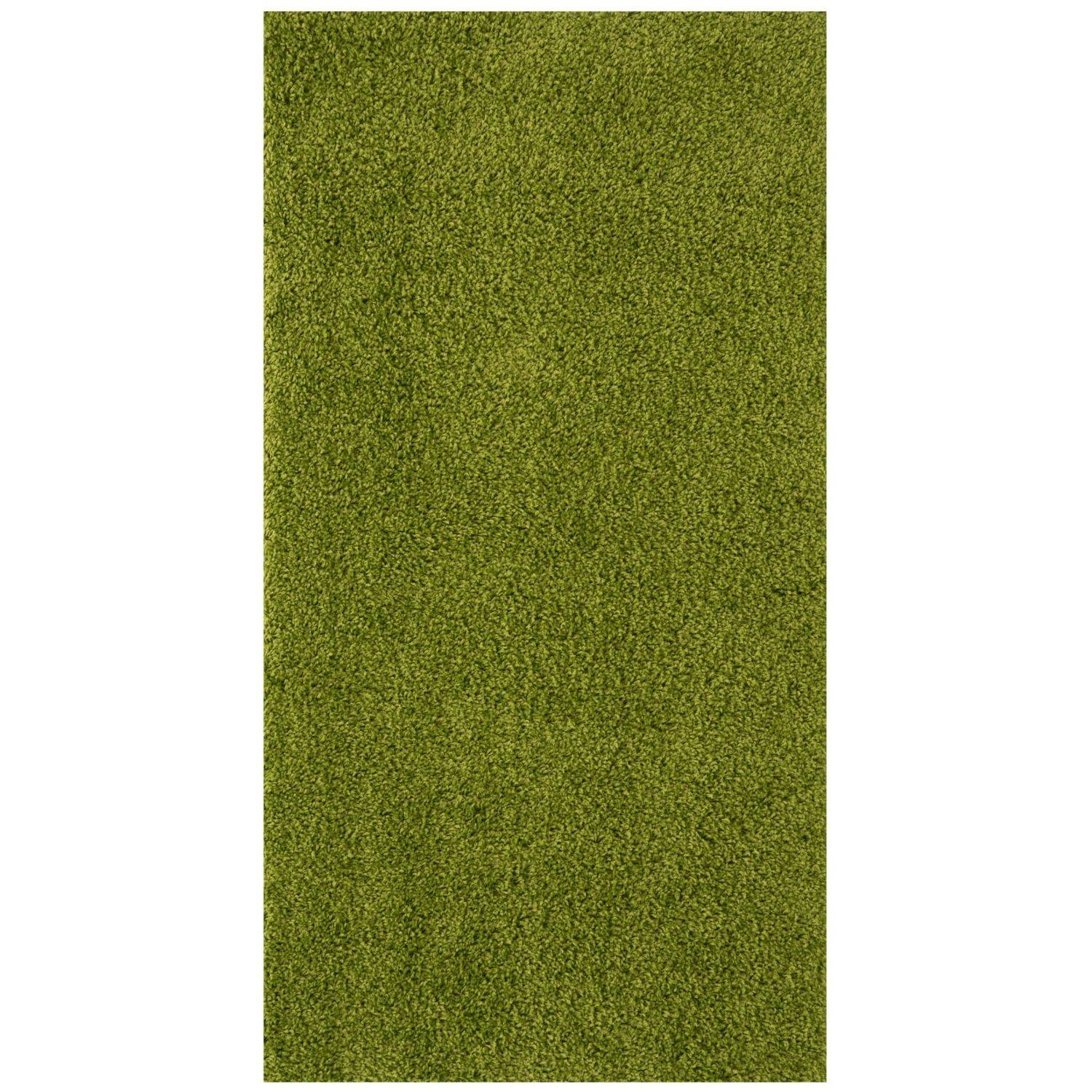 Myshaggy Solid Green Rug - PN Home