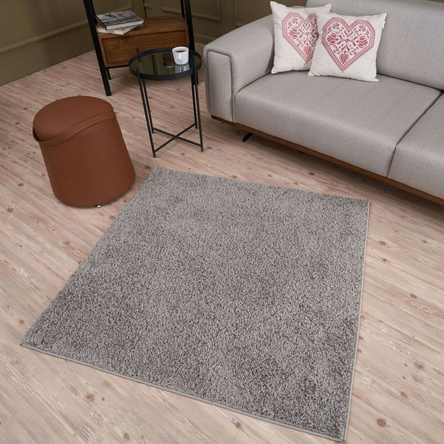 Myshaggy Solid Grey Rug - PN Home