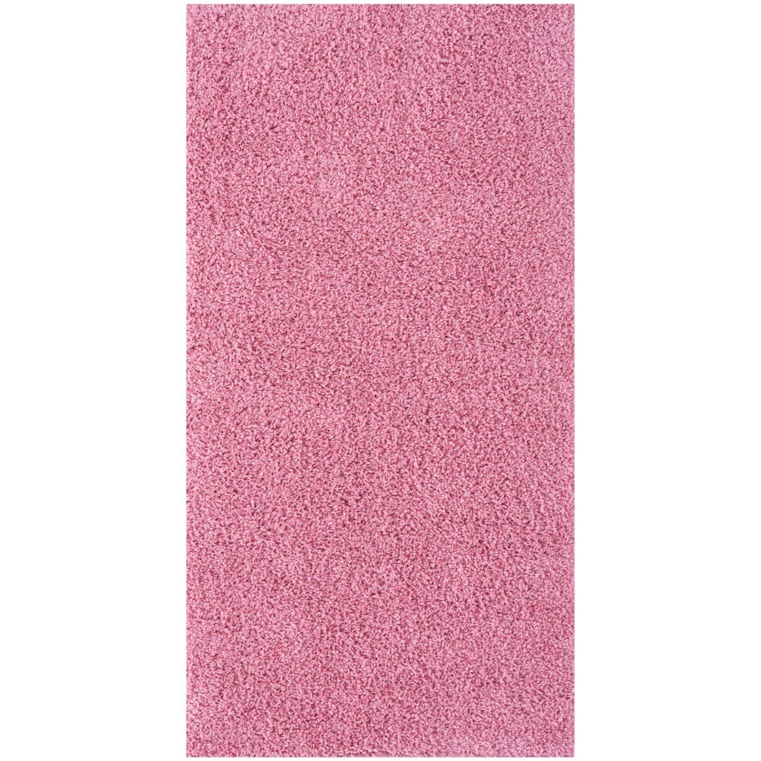 Myshaggy Solid Pink Rug - PN Home