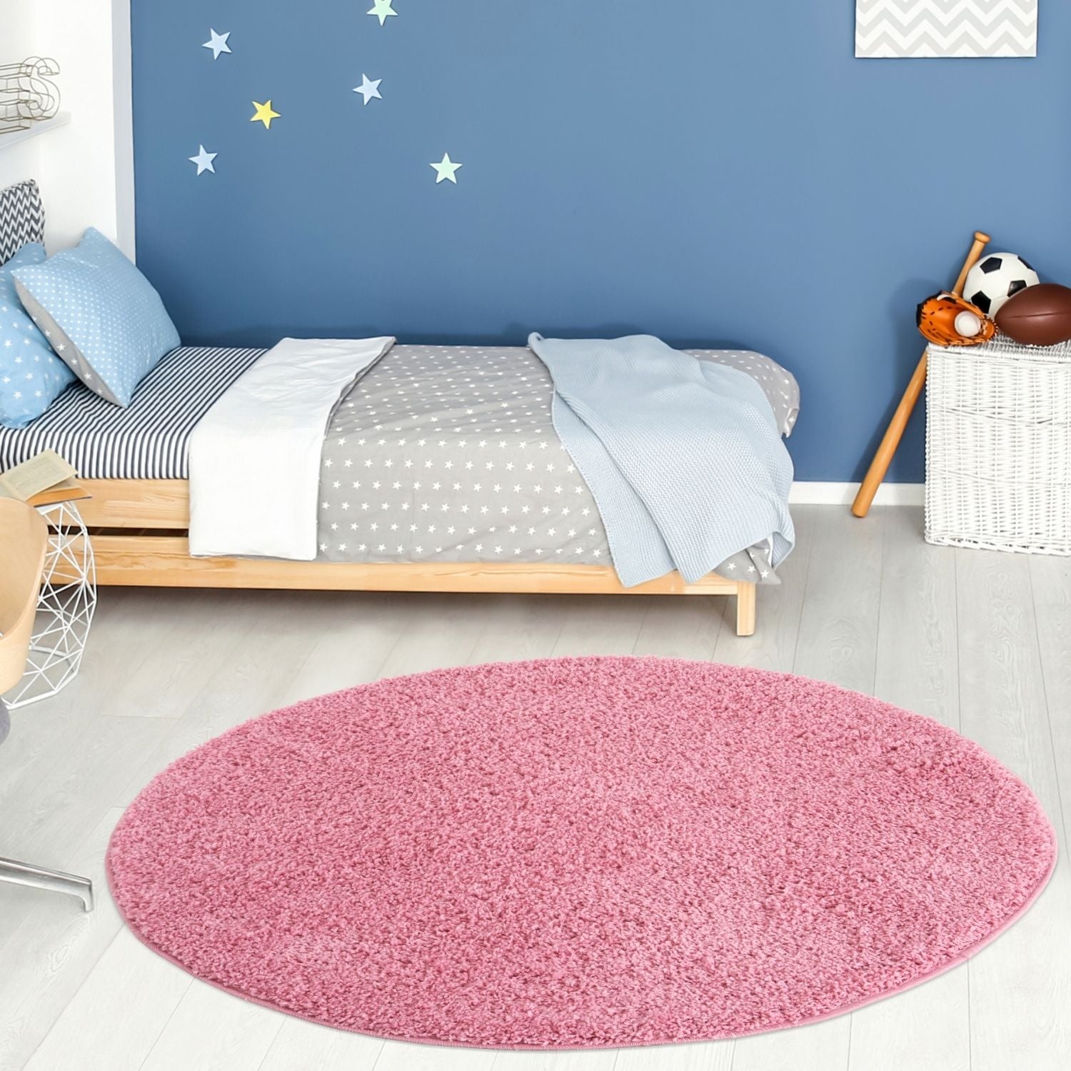 Myshaggy Solid Pink Rug - PN Home